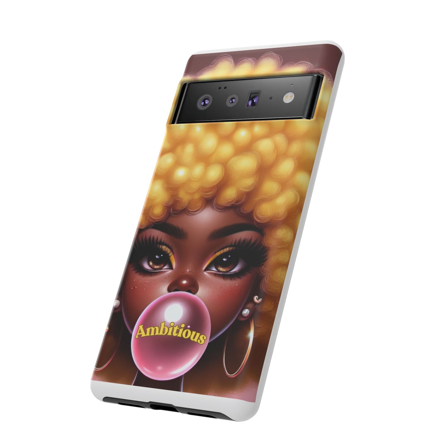 Ambitious Afro bubblegum iPhone Case - Tough Cases for Bold Expression