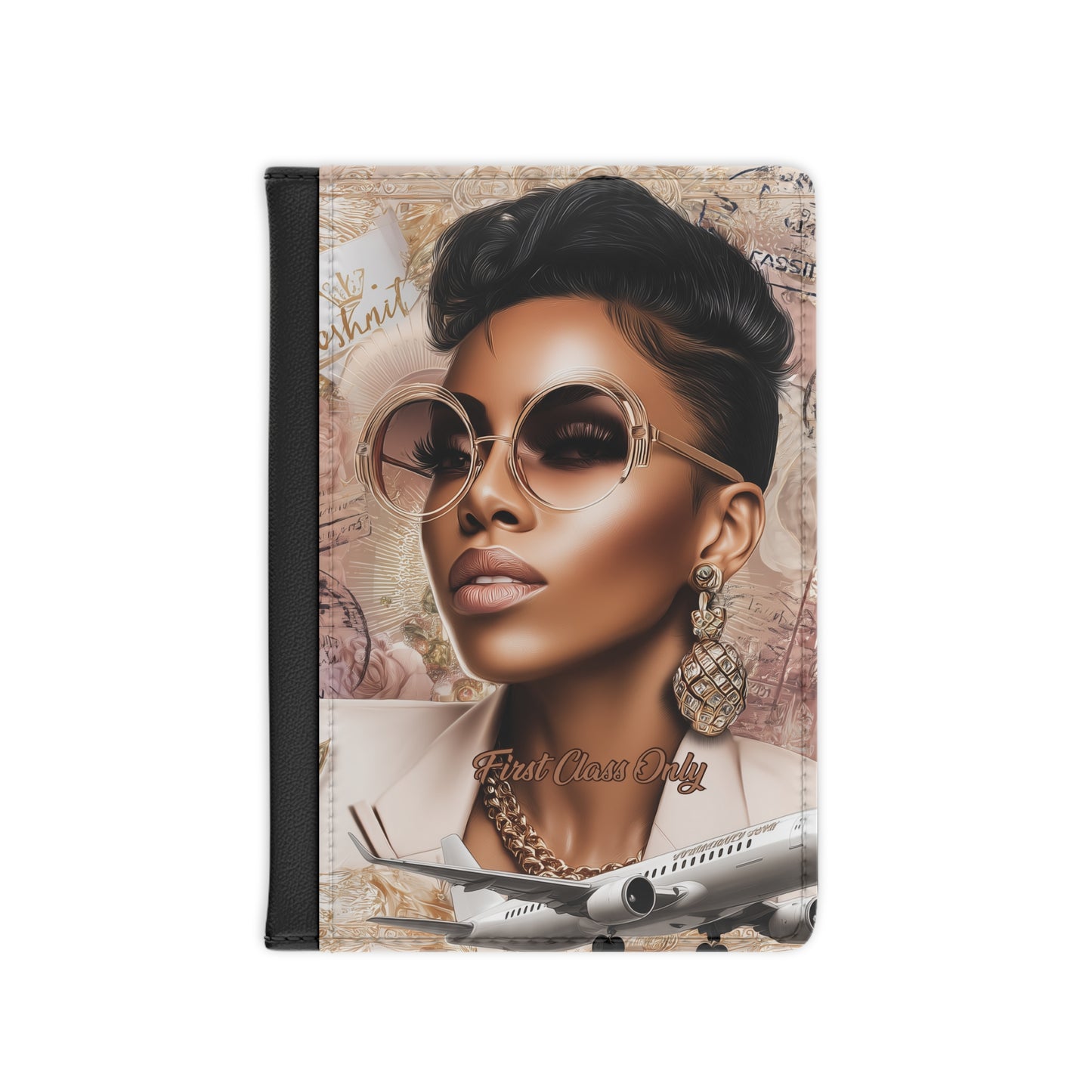 Stylish Travel Passport Cover - 'First Class Only' Design for Fashionable Adventurers