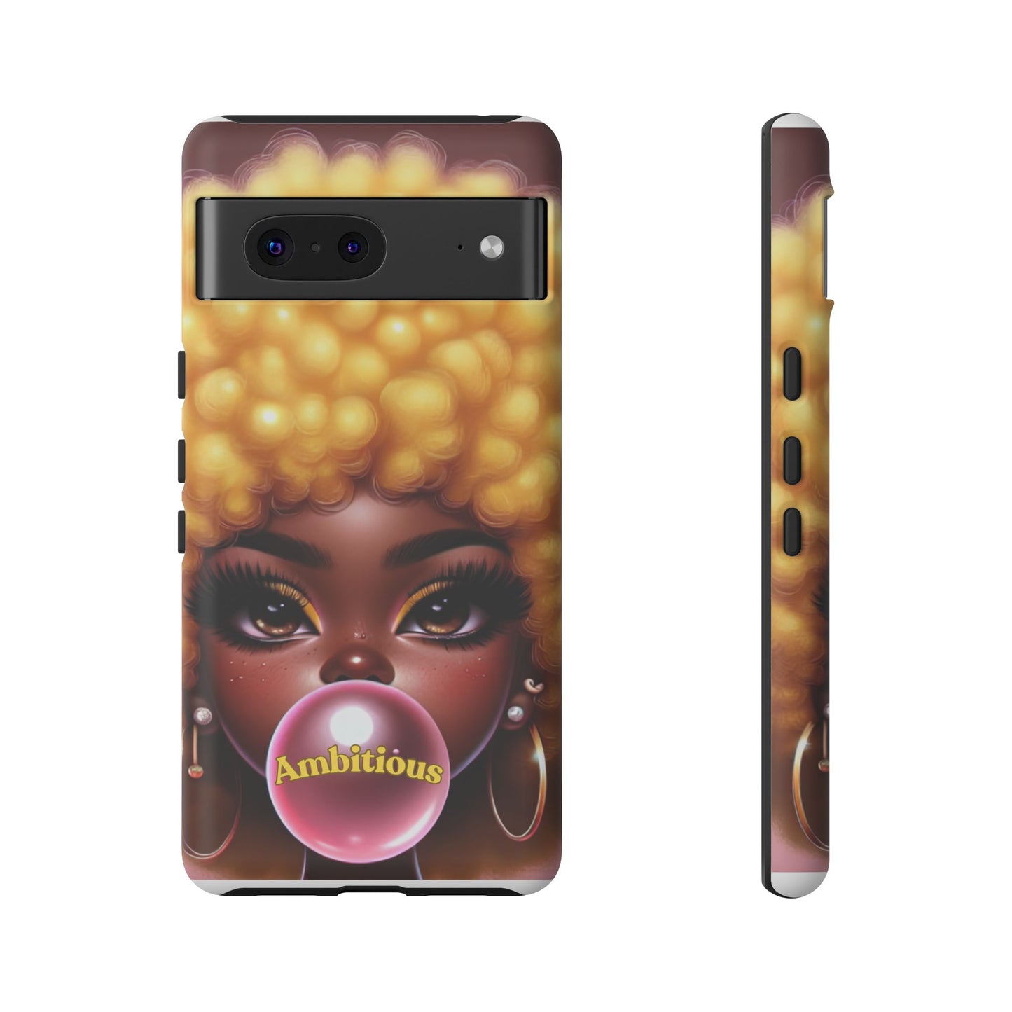 Ambitious Afro bubblegum iPhone Case - Tough Cases for Bold Expression