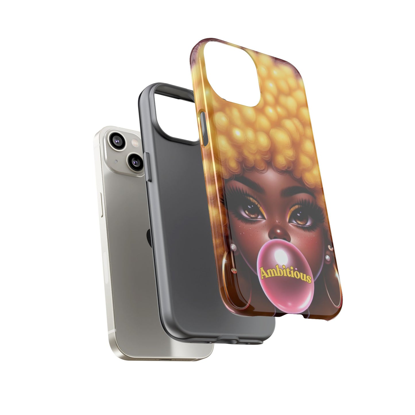 Ambitious Afro bubblegum iPhone Case - Tough Cases for Bold Expression