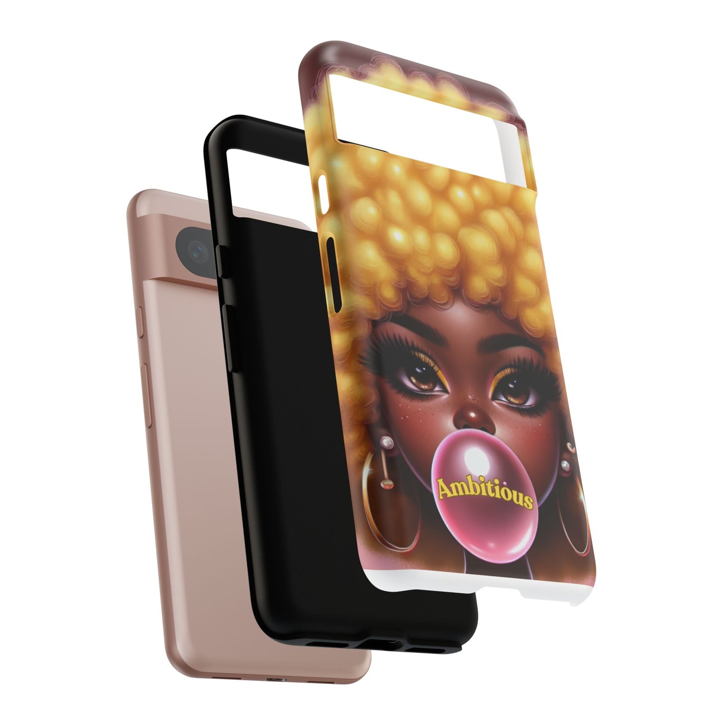 Ambitious Afro bubblegum iPhone Case - Tough Cases for Bold Expression