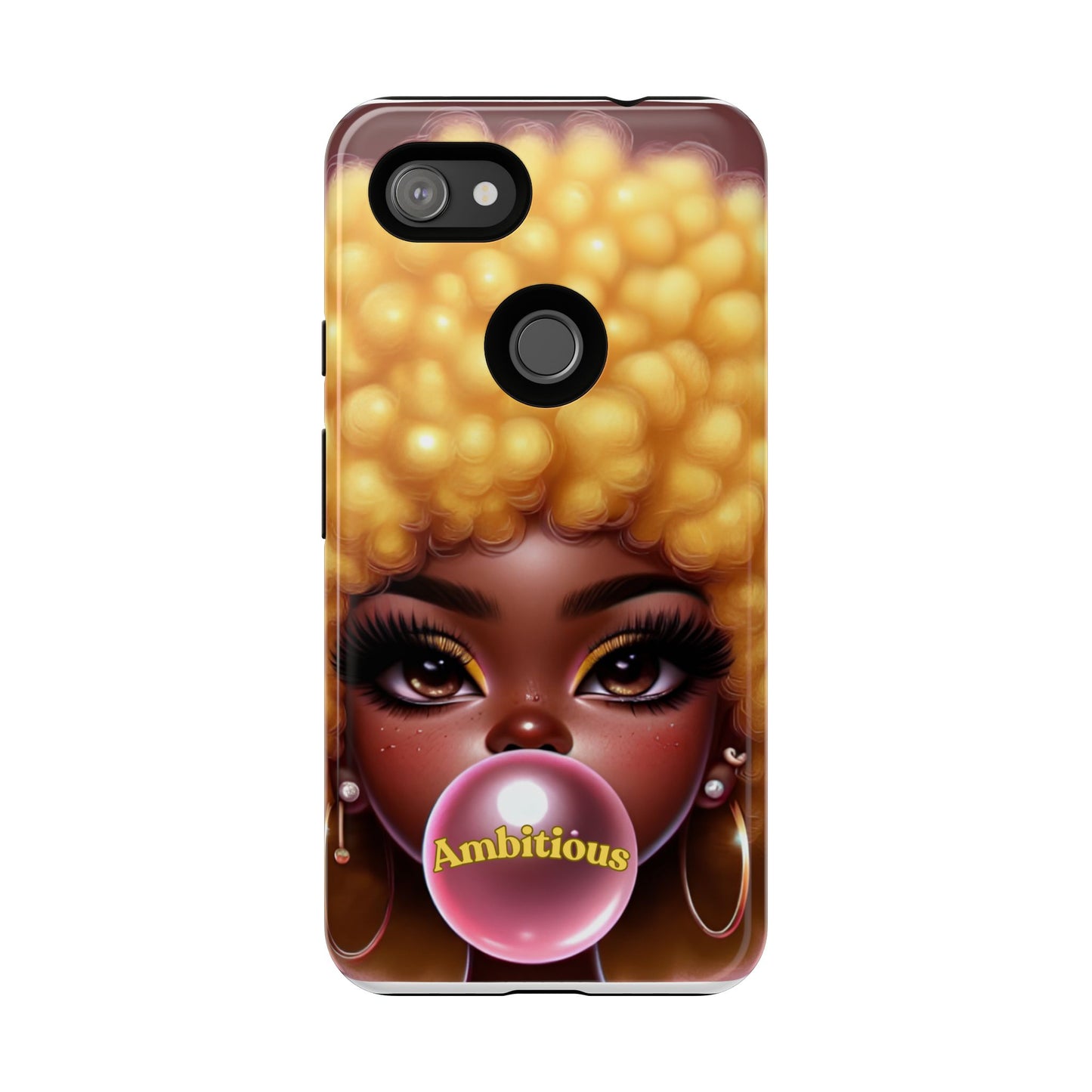 Ambitious Afro bubblegum iPhone Case - Tough Cases for Bold Expression