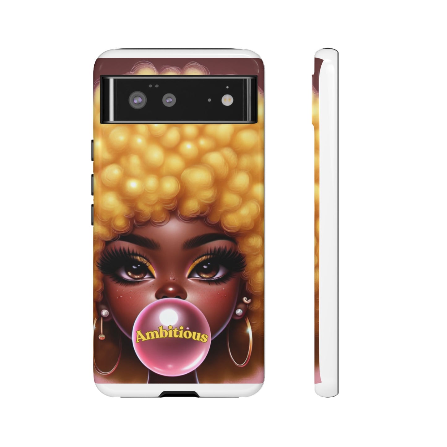 Ambitious Afro bubblegum iPhone Case - Tough Cases for Bold Expression