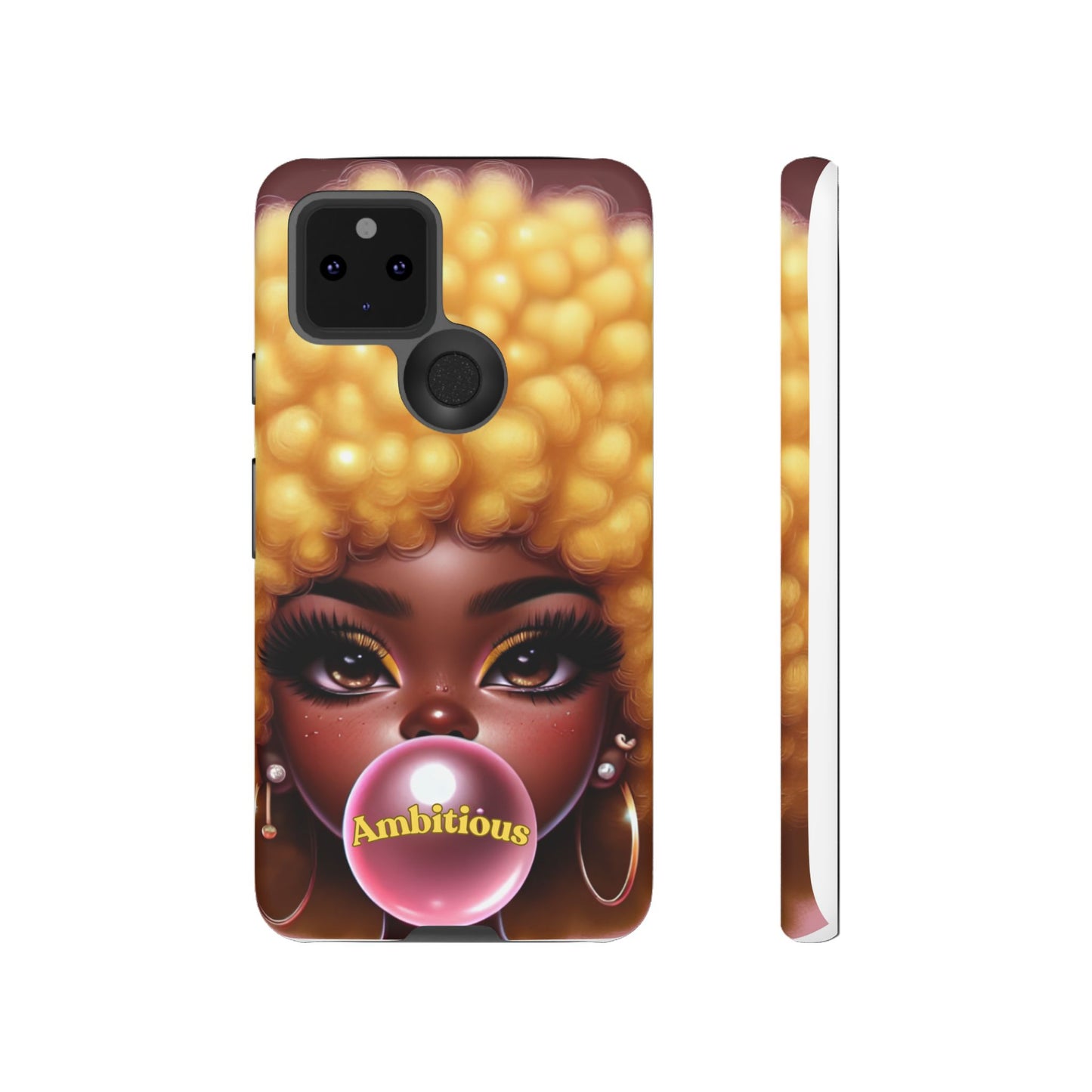 Ambitious Afro bubblegum iPhone Case - Tough Cases for Bold Expression