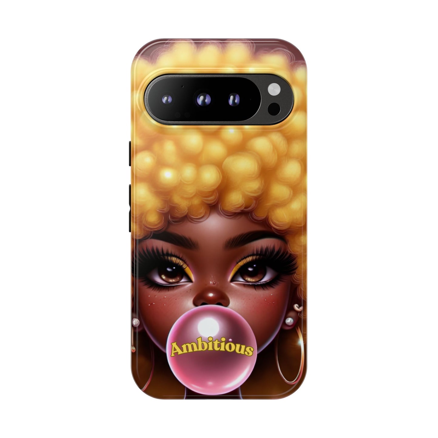 Ambitious Afro bubblegum iPhone Case - Tough Cases for Bold Expression