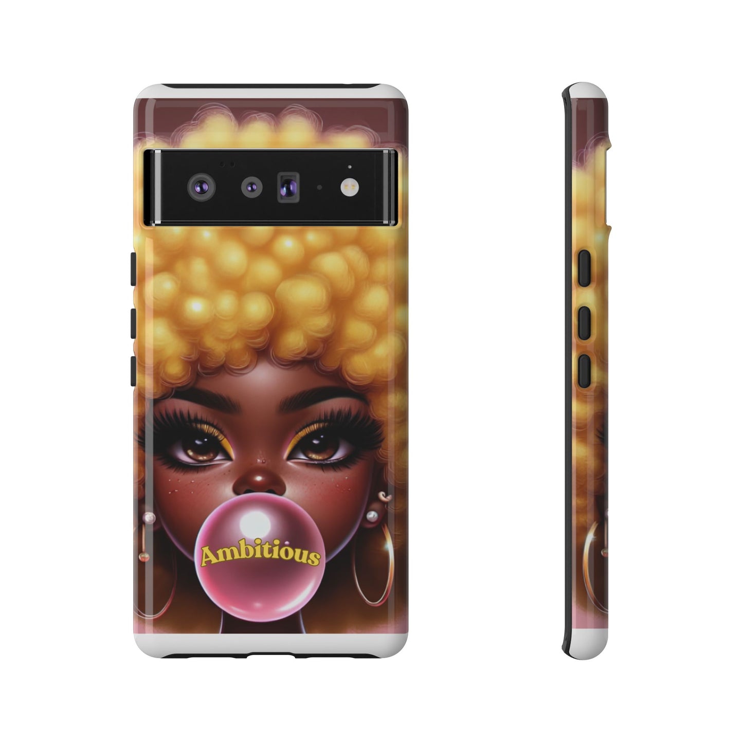 Ambitious Afro bubblegum iPhone Case - Tough Cases for Bold Expression