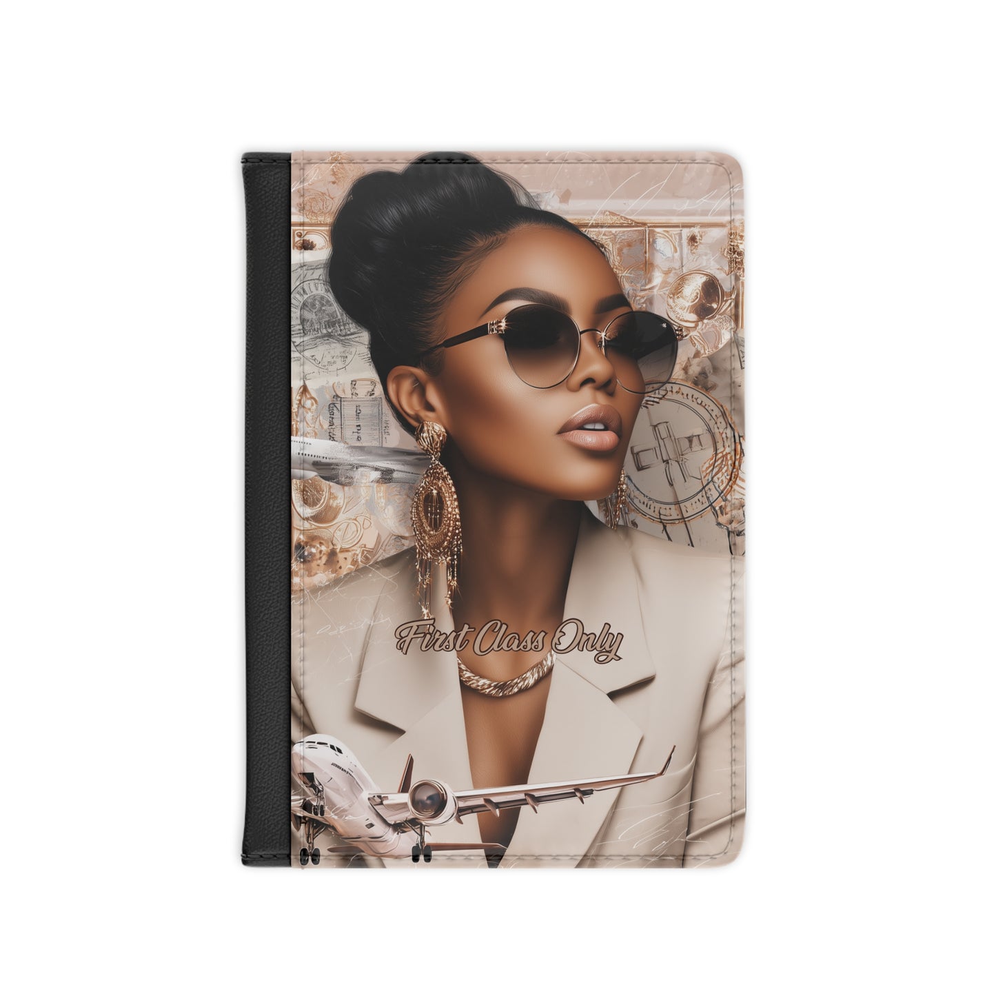 Chic First Class Passport Cover - Stylish Travel Accessory for Jetsetters