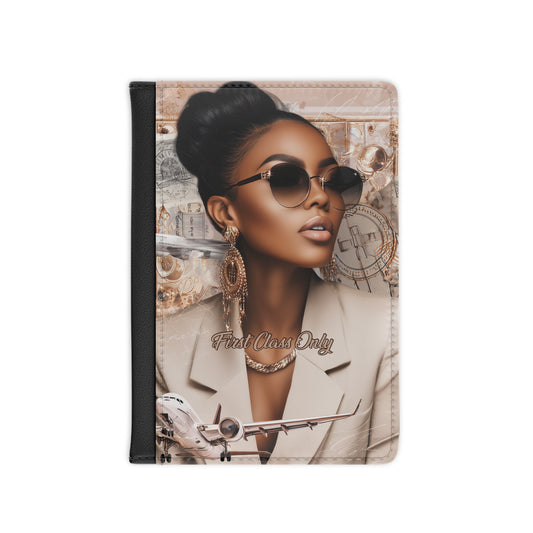 Chic First Class Passport Cover - Stylish Travel Accessory for Jetsetters