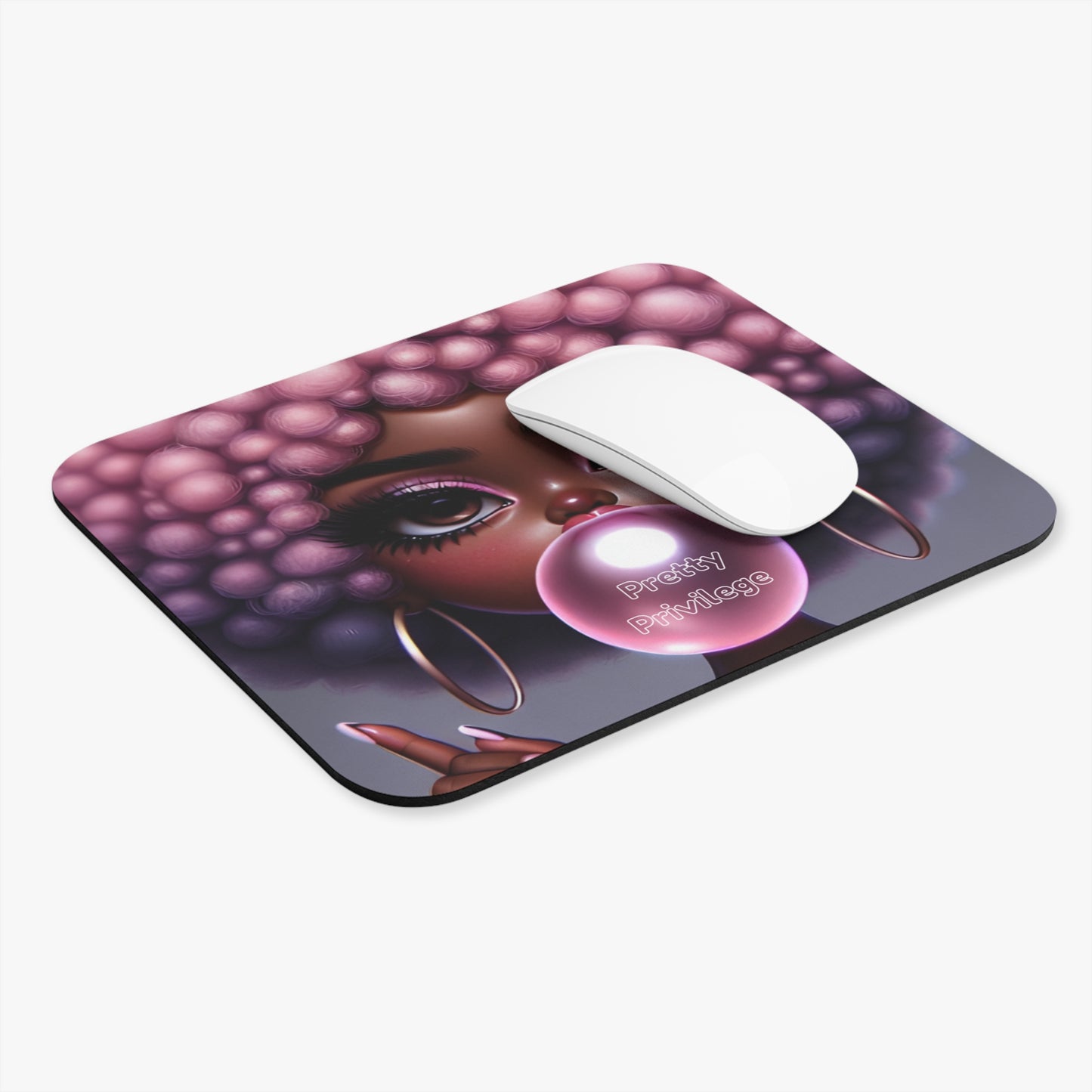 Pretty Privilege Mouse Pad - Inspirational Desk Decor for Creative Spaces