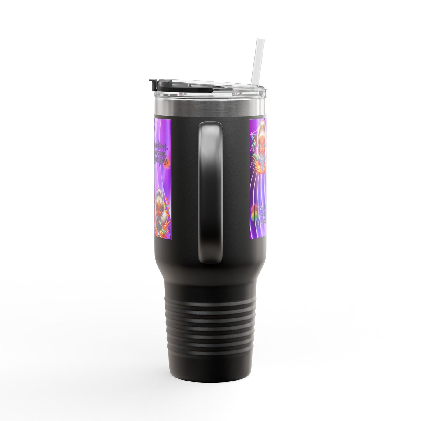 Colorful Insulated Travel Mug - Perfect for Coffee, Tea, and Smoothies, Motivational Gift for Friends, Stylish On-the-Go Cup