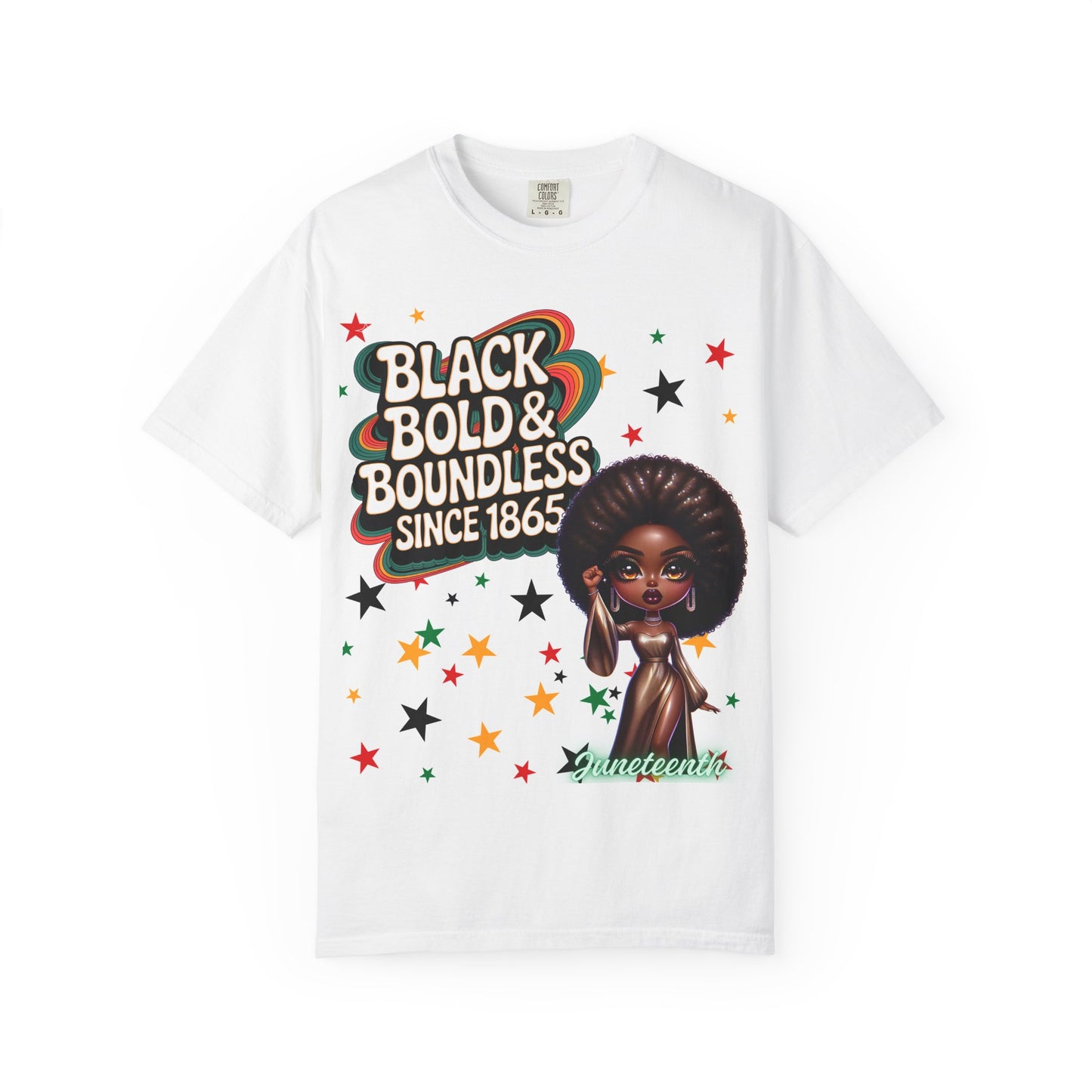 Black Bold & Boundless T-shirt - Celebrate Identity, Unisex Apparel, Casual Wear, Gift for Friends, Trendy Fashion