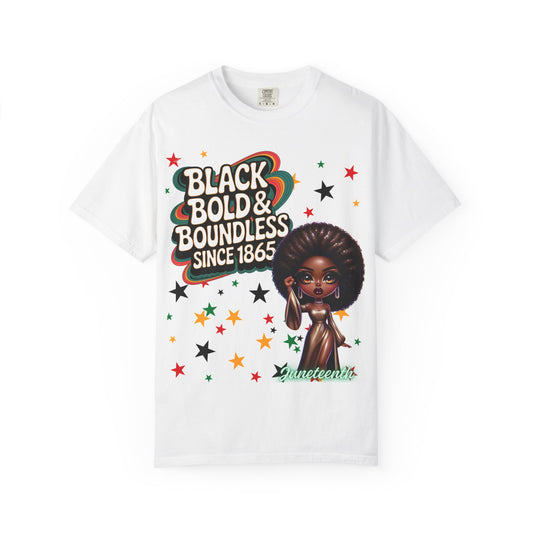 Black Bold & Boundless T-shirt - Celebrate Identity, Unisex Apparel, Casual Wear, Gift for Friends, Trendy Fashion