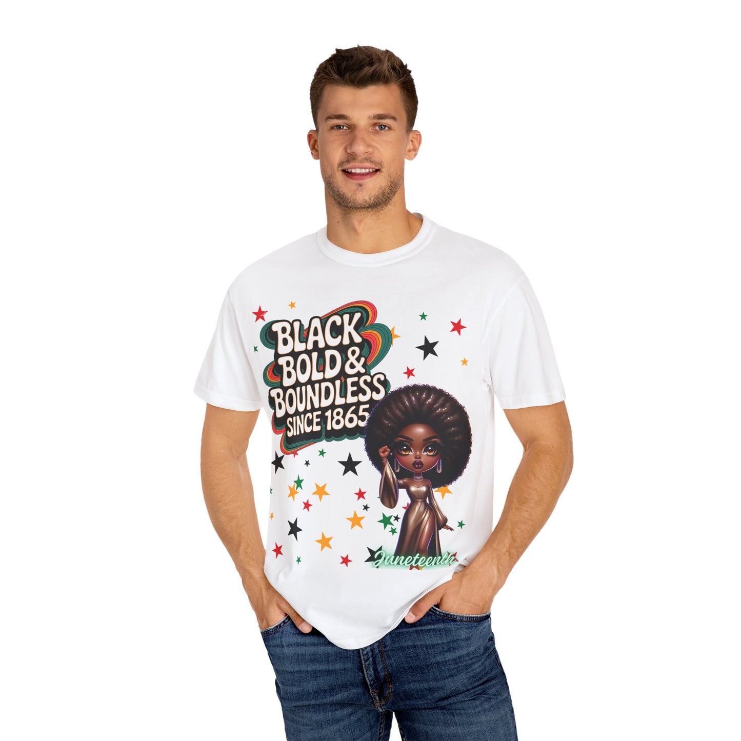 Black Bold & Boundless T-shirt - Celebrate Identity, Unisex Apparel, Casual Wear, Gift for Friends, Trendy Fashion