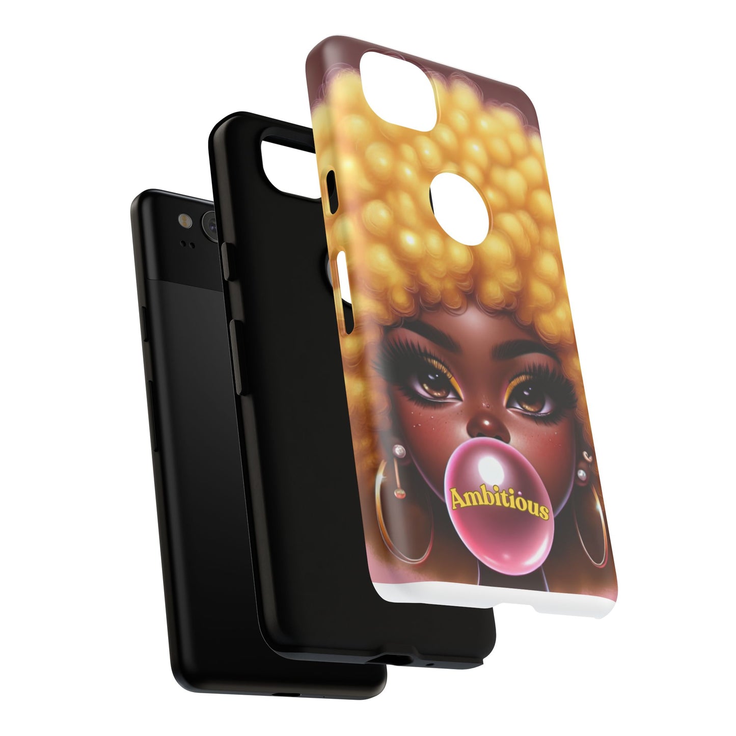 Ambitious Afro bubblegum iPhone Case - Tough Cases for Bold Expression