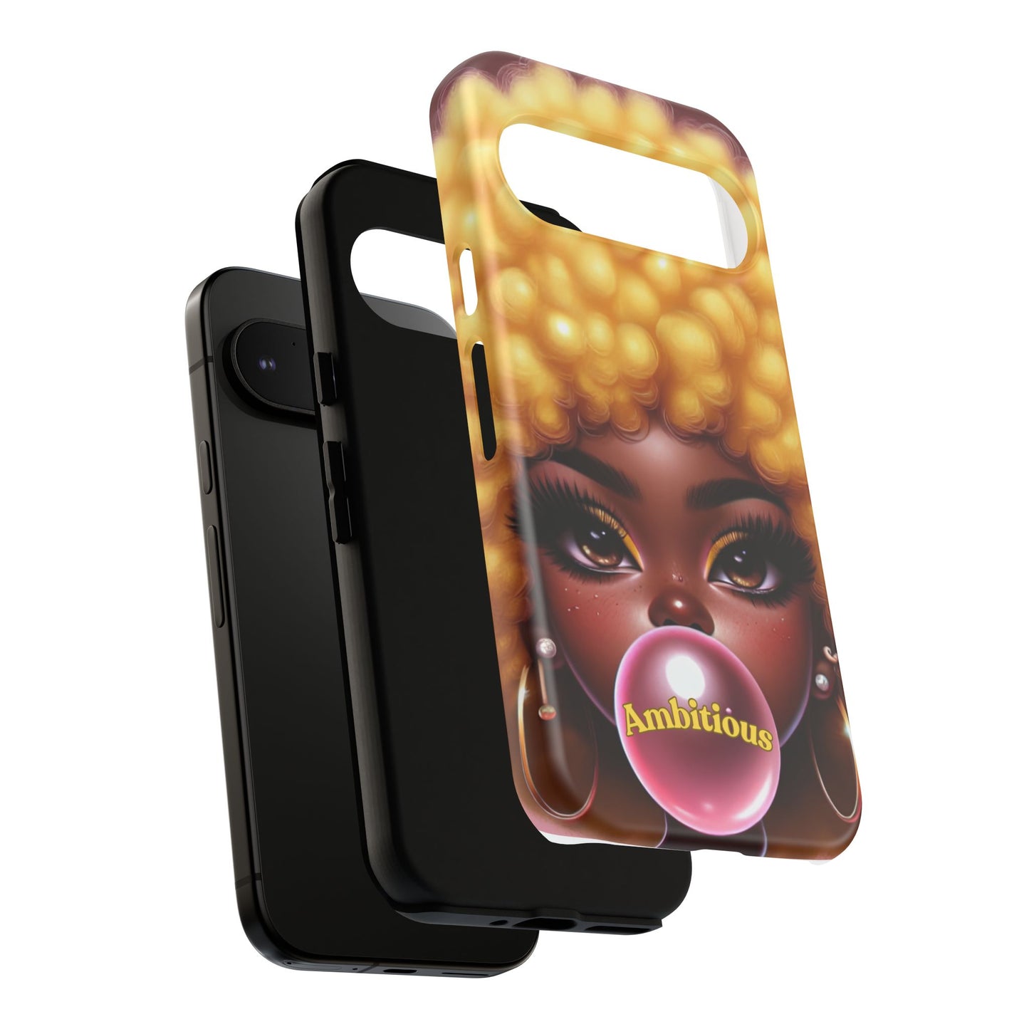 Ambitious Afro bubblegum iPhone Case - Tough Cases for Bold Expression