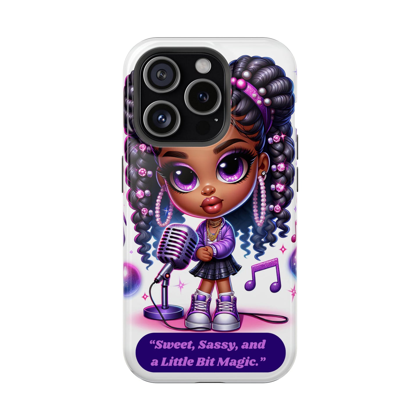 Sweet Sassy Magic Magnetic Tough Case - Cute Phone Cover for Teen Girls