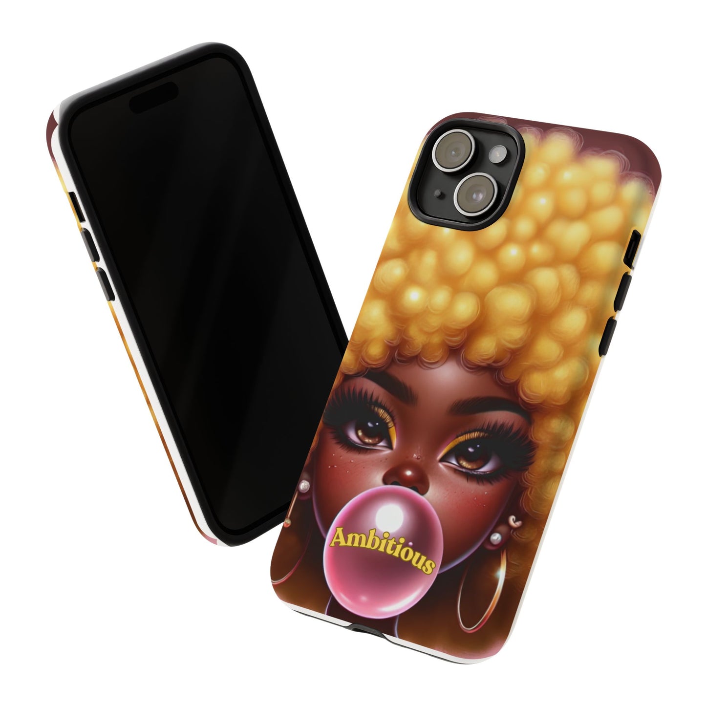 Ambitious Afro bubblegum iPhone Case - Tough Cases for Bold Expression