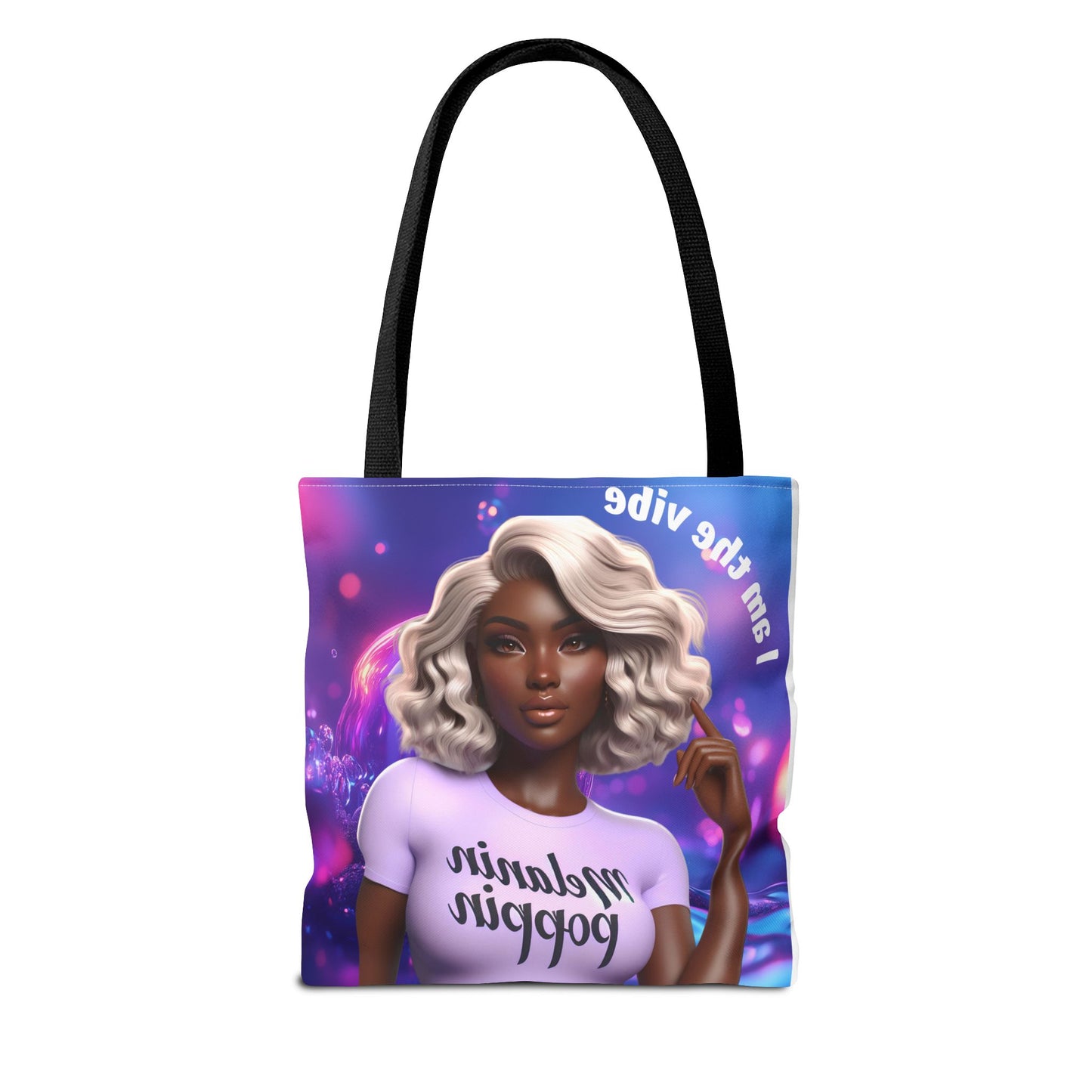 Melanin Poppin' Tote Bag | Stylish Everyday Carry, Fashion Accessory, Gift for Her, Eco-Friendly Shopper, Summer Vibes