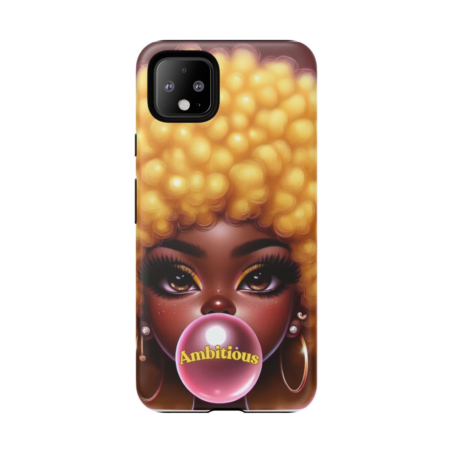Ambitious Afro bubblegum iPhone Case - Tough Cases for Bold Expression