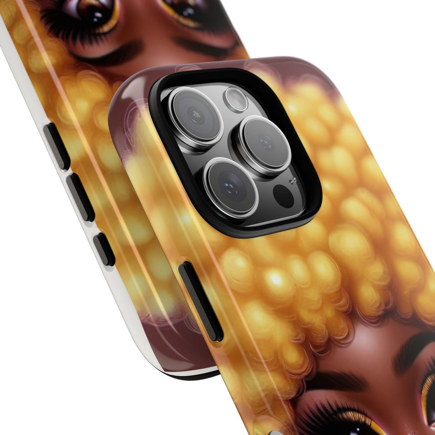 Ambitious Afro bubblegum iPhone Case - Tough Cases for Bold Expression