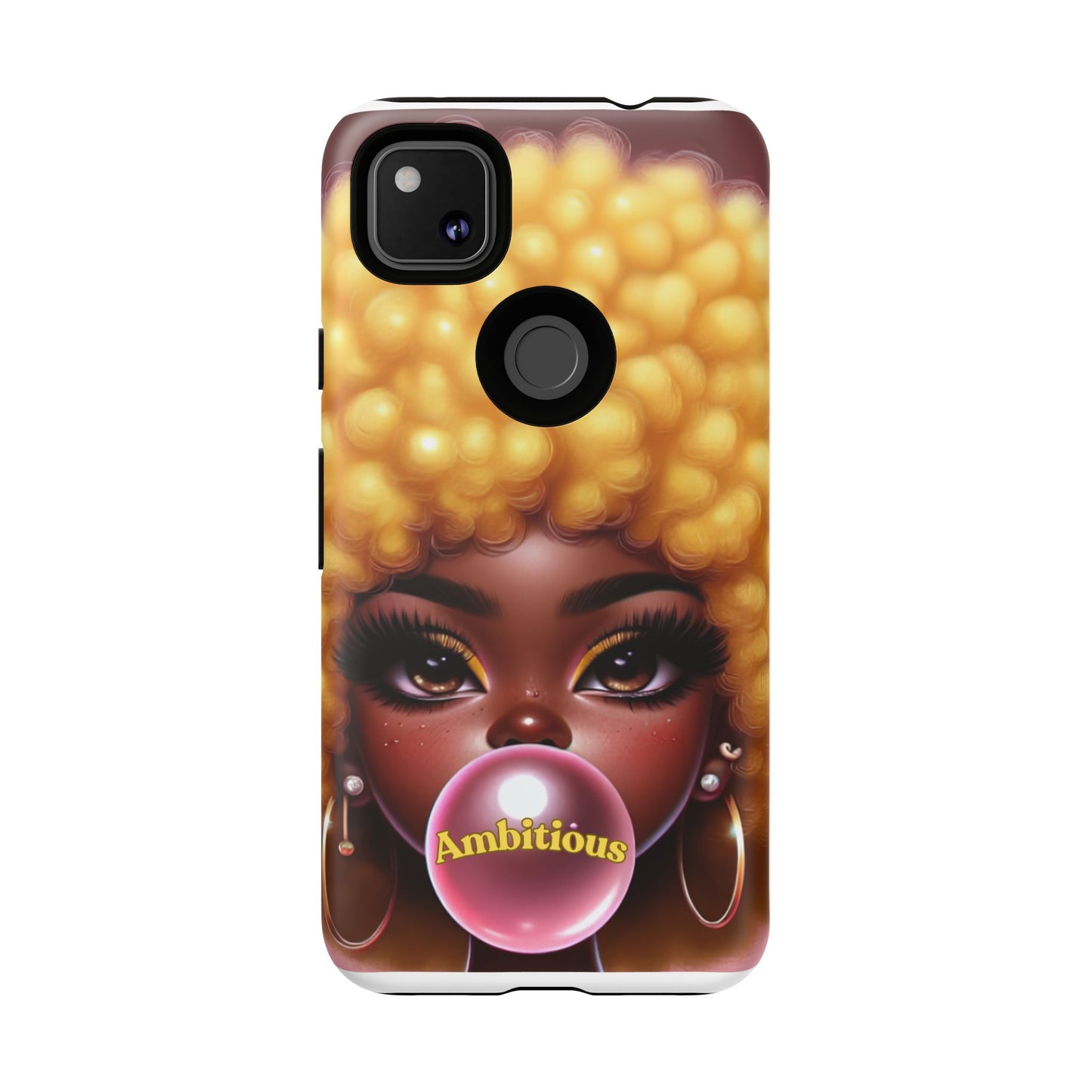Ambitious Afro bubblegum iPhone Case - Tough Cases for Bold Expression
