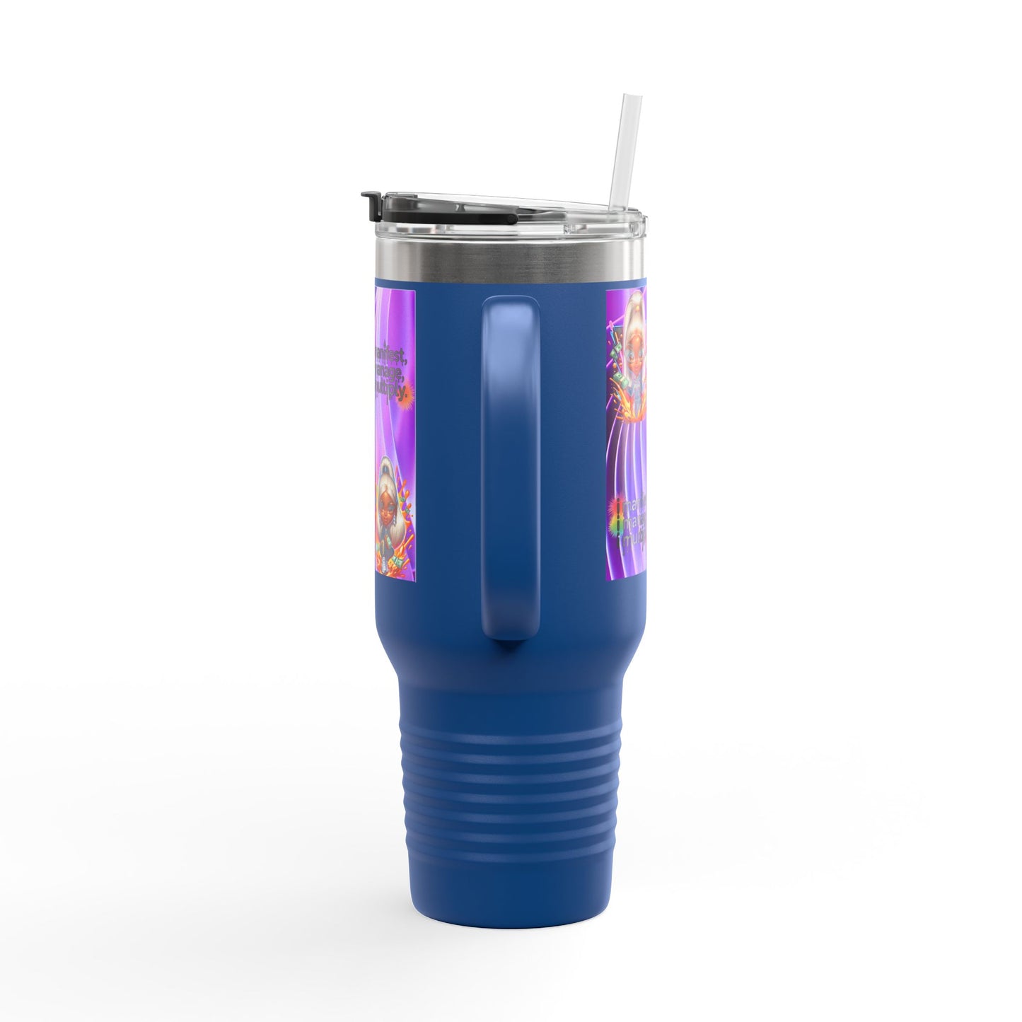 Colorful Insulated Travel Mug - Perfect for Coffee, Tea, and Smoothies, Motivational Gift for Friends, Stylish On-the-Go Cup