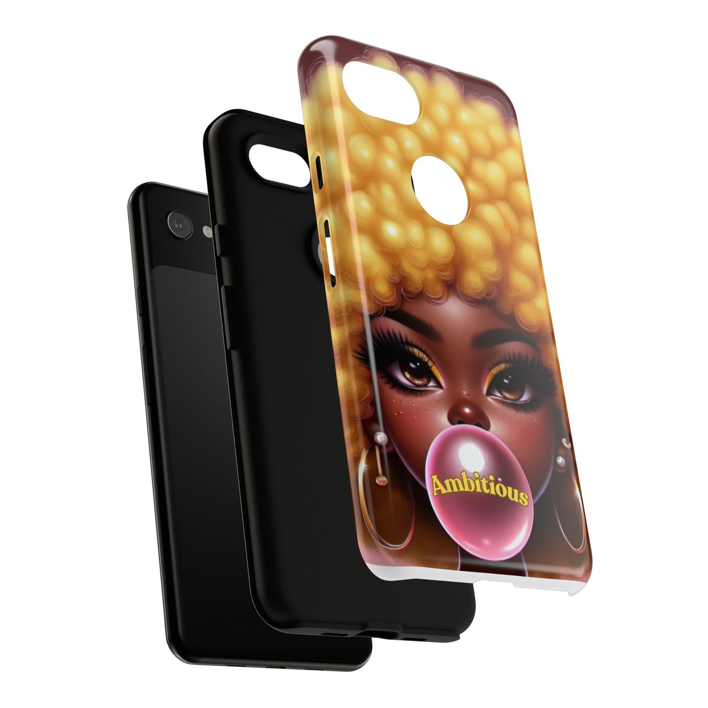 Ambitious Afro bubblegum iPhone Case - Tough Cases for Bold Expression
