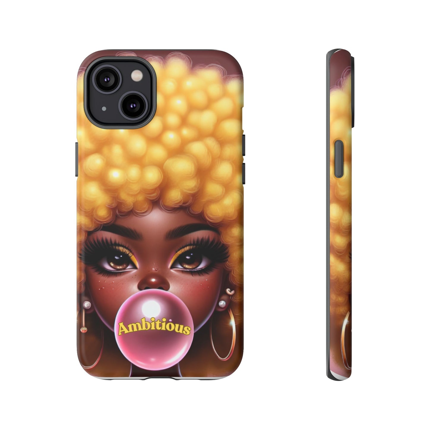 Ambitious Afro bubblegum iPhone Case - Tough Cases for Bold Expression