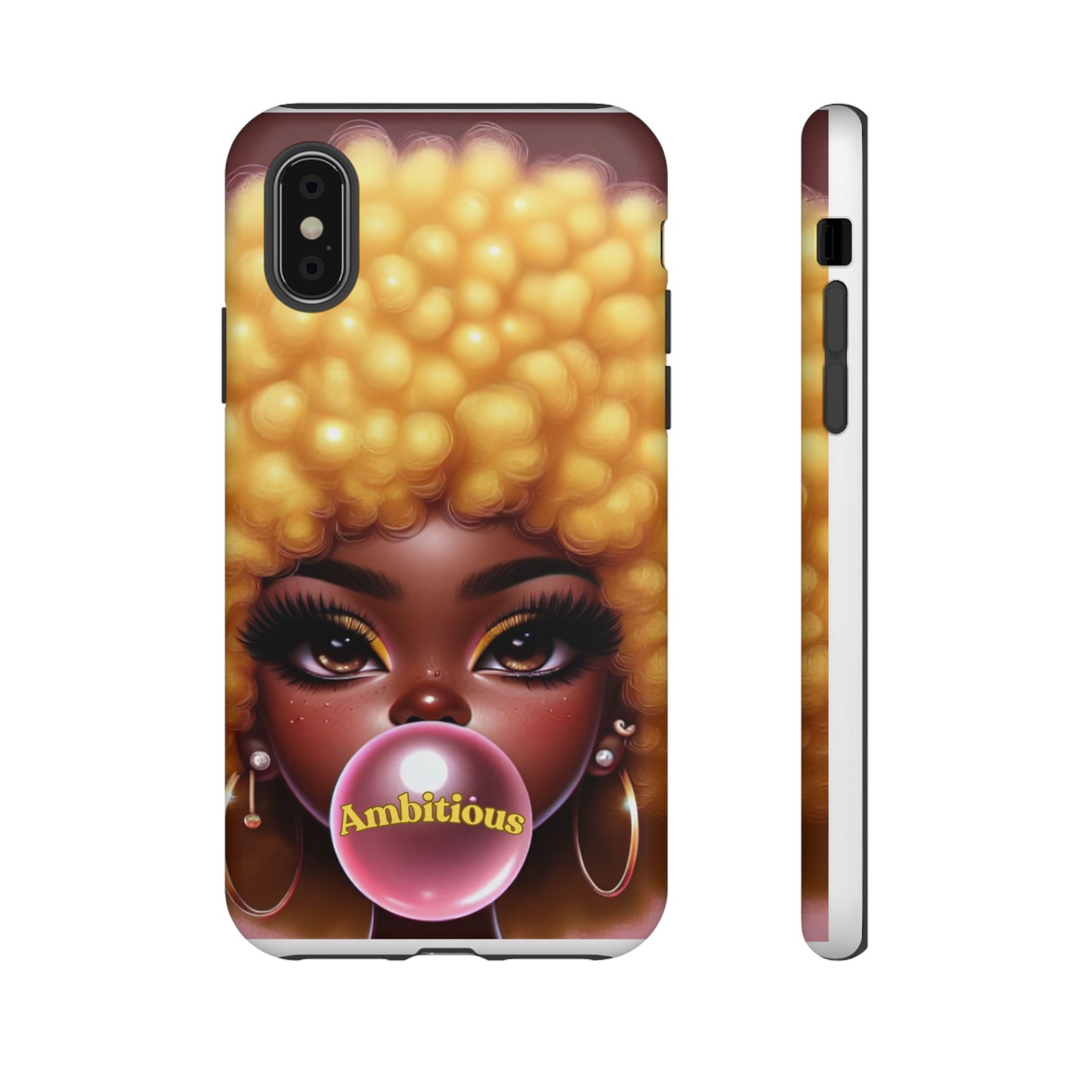 Ambitious Afro bubblegum iPhone Case - Tough Cases for Bold Expression