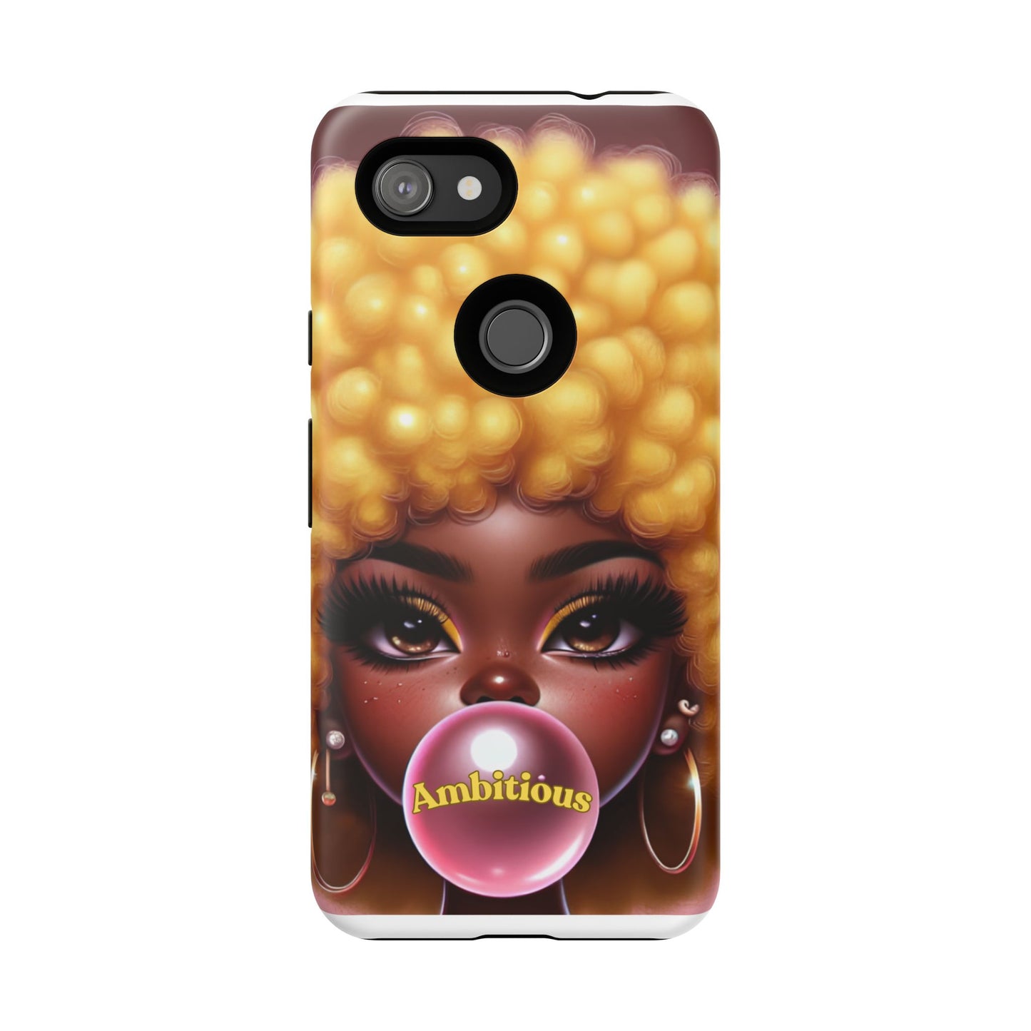 Ambitious Afro bubblegum iPhone Case - Tough Cases for Bold Expression