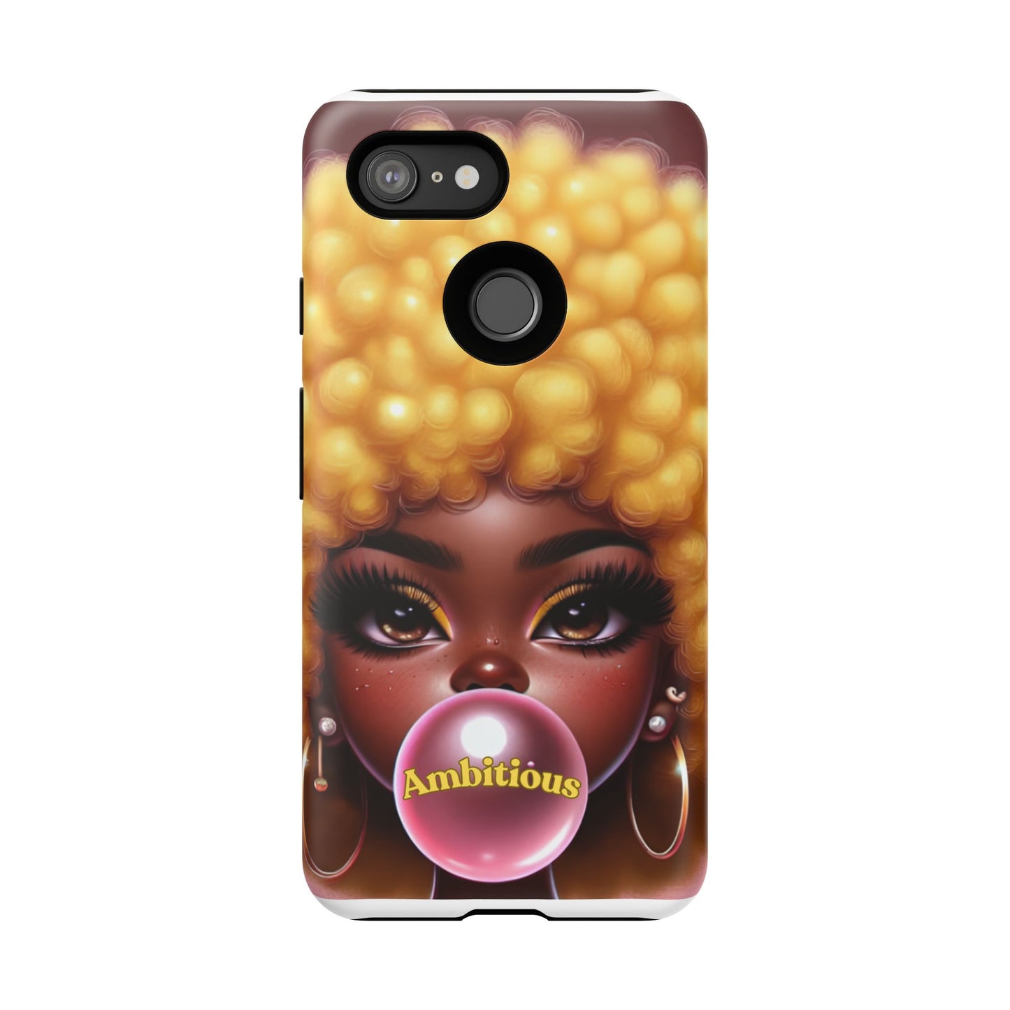 Ambitious Afro bubblegum iPhone Case - Tough Cases for Bold Expression