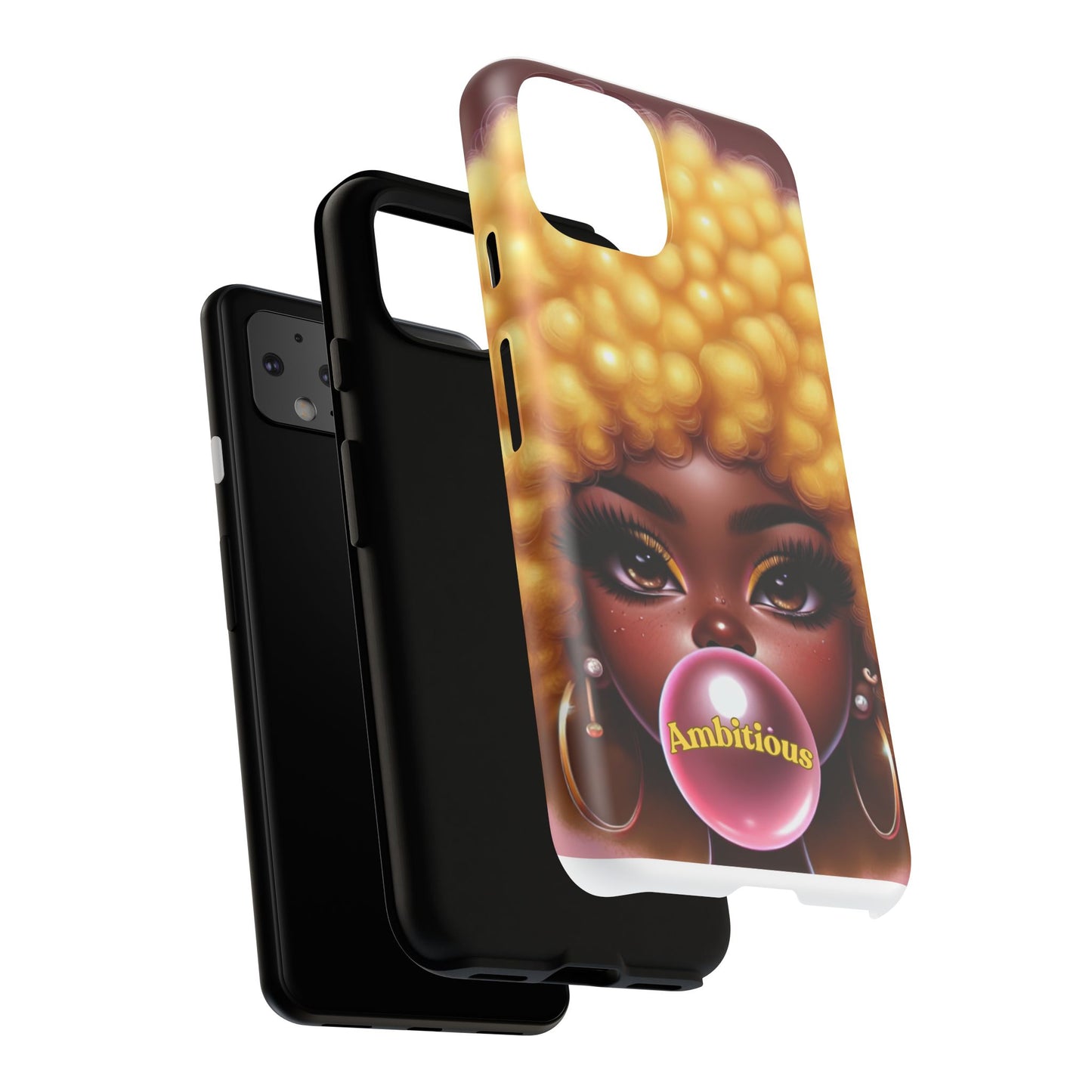 Ambitious Afro bubblegum iPhone Case - Tough Cases for Bold Expression