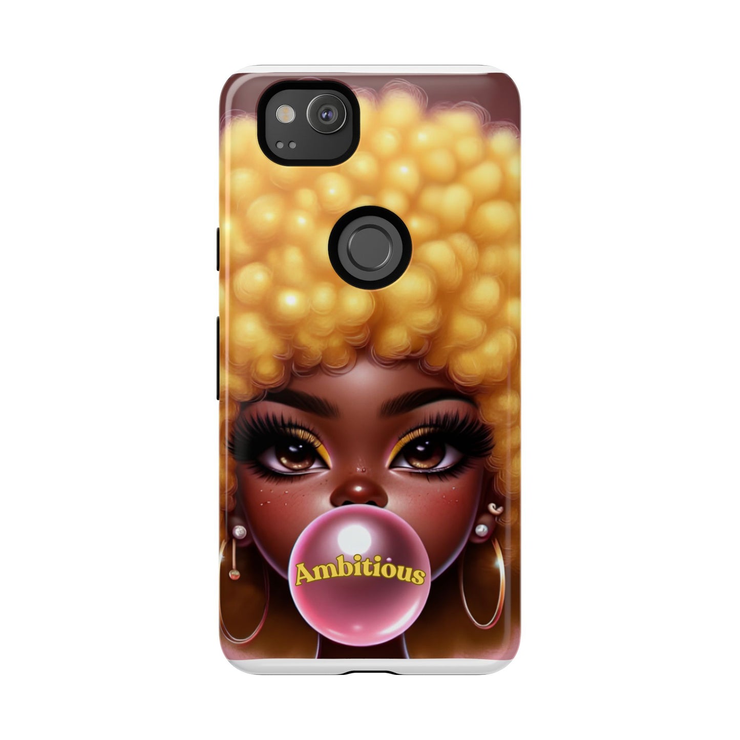 Ambitious Afro bubblegum iPhone Case - Tough Cases for Bold Expression