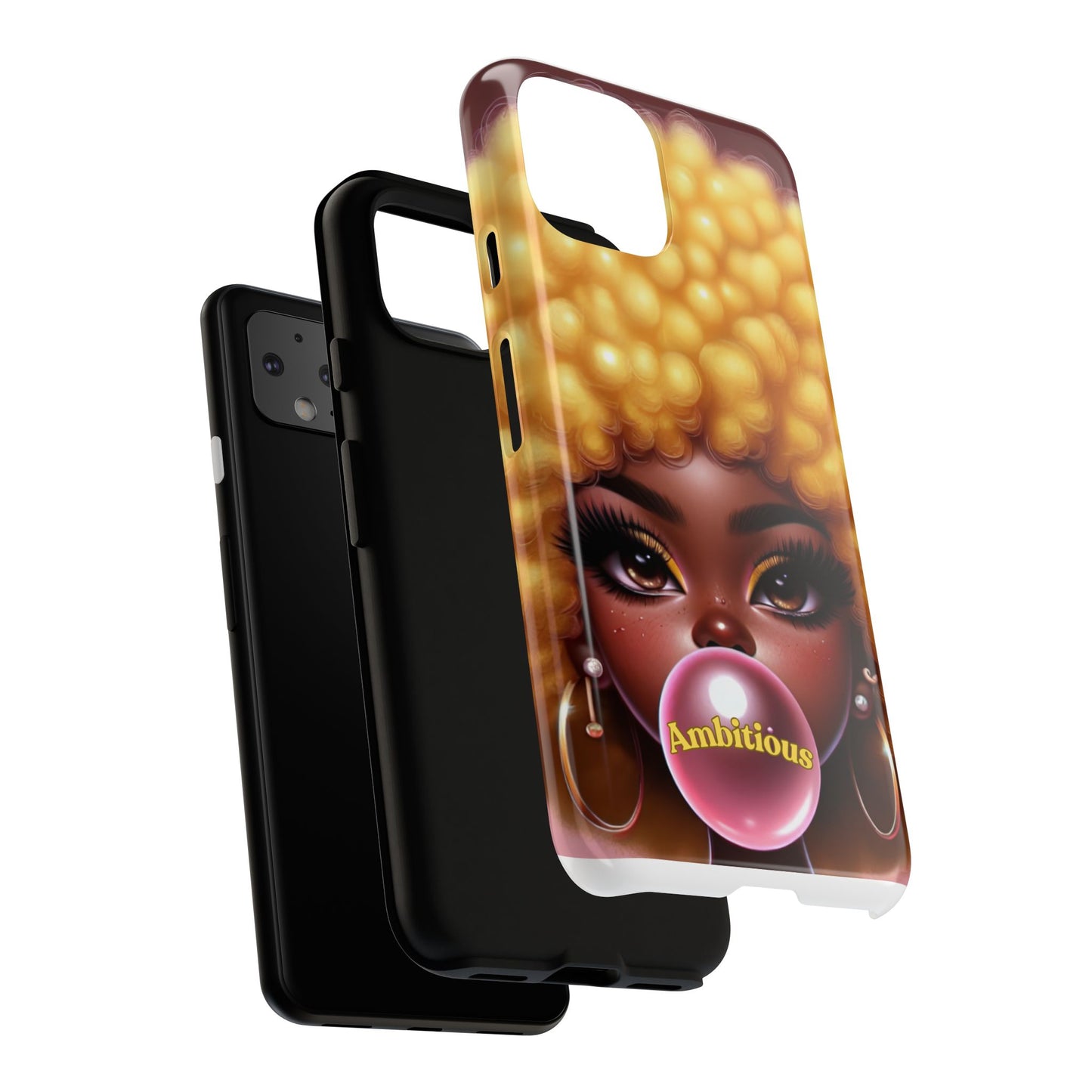 Ambitious Afro bubblegum iPhone Case - Tough Cases for Bold Expression