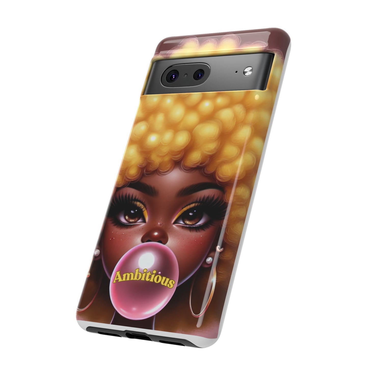 Ambitious Afro bubblegum iPhone Case - Tough Cases for Bold Expression