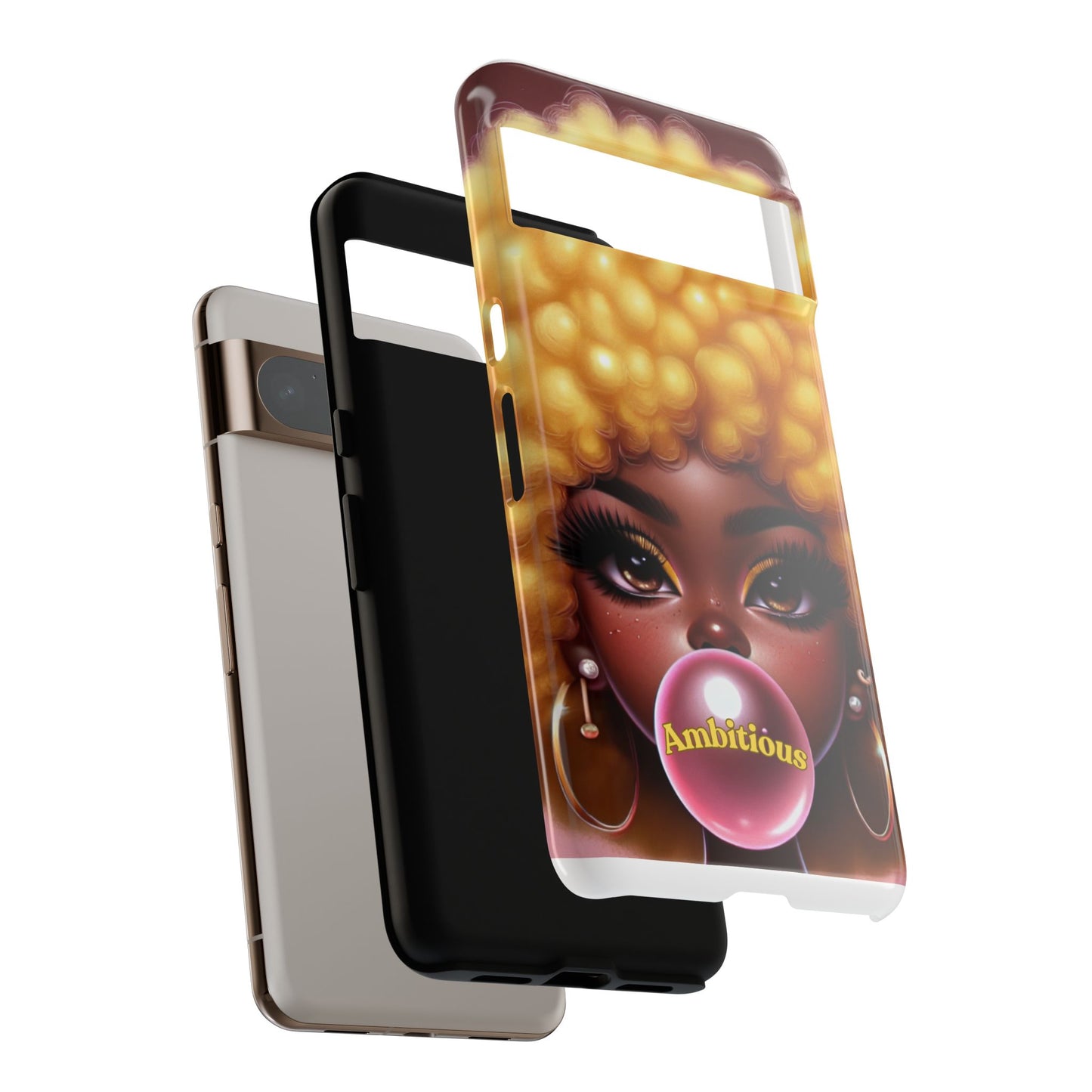Ambitious Afro bubblegum iPhone Case - Tough Cases for Bold Expression