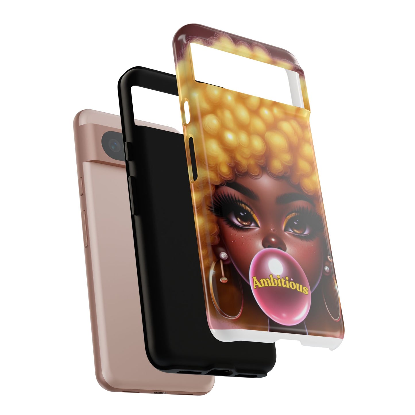 Ambitious Afro bubblegum iPhone Case - Tough Cases for Bold Expression