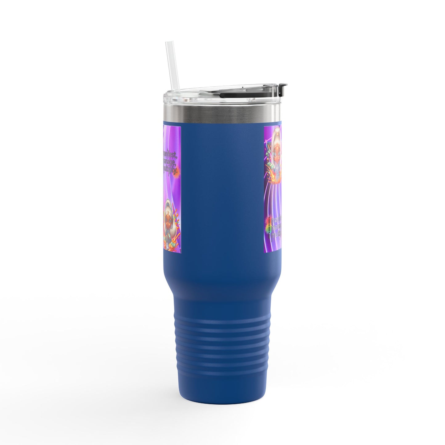 Colorful Insulated Travel Mug - Perfect for Coffee, Tea, and Smoothies, Motivational Gift for Friends, Stylish On-the-Go Cup