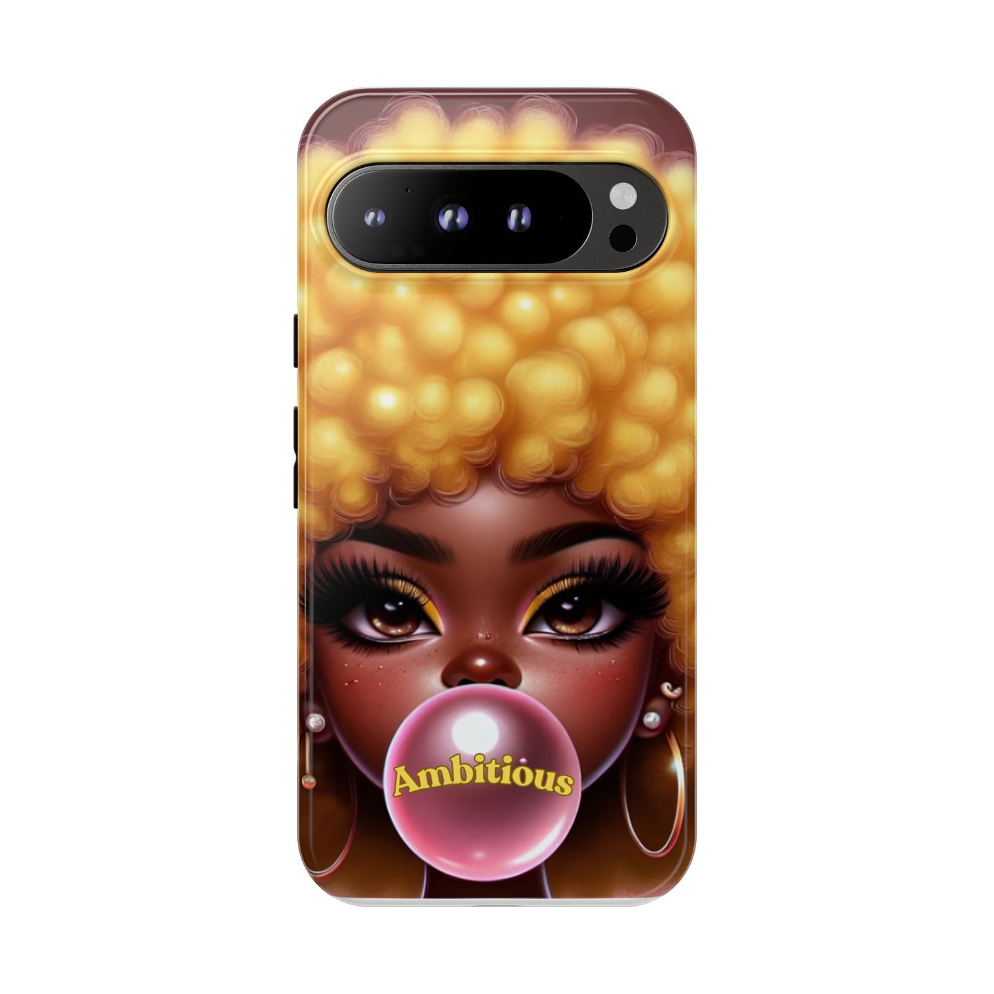 Ambitious Afro bubblegum iPhone Case - Tough Cases for Bold Expression