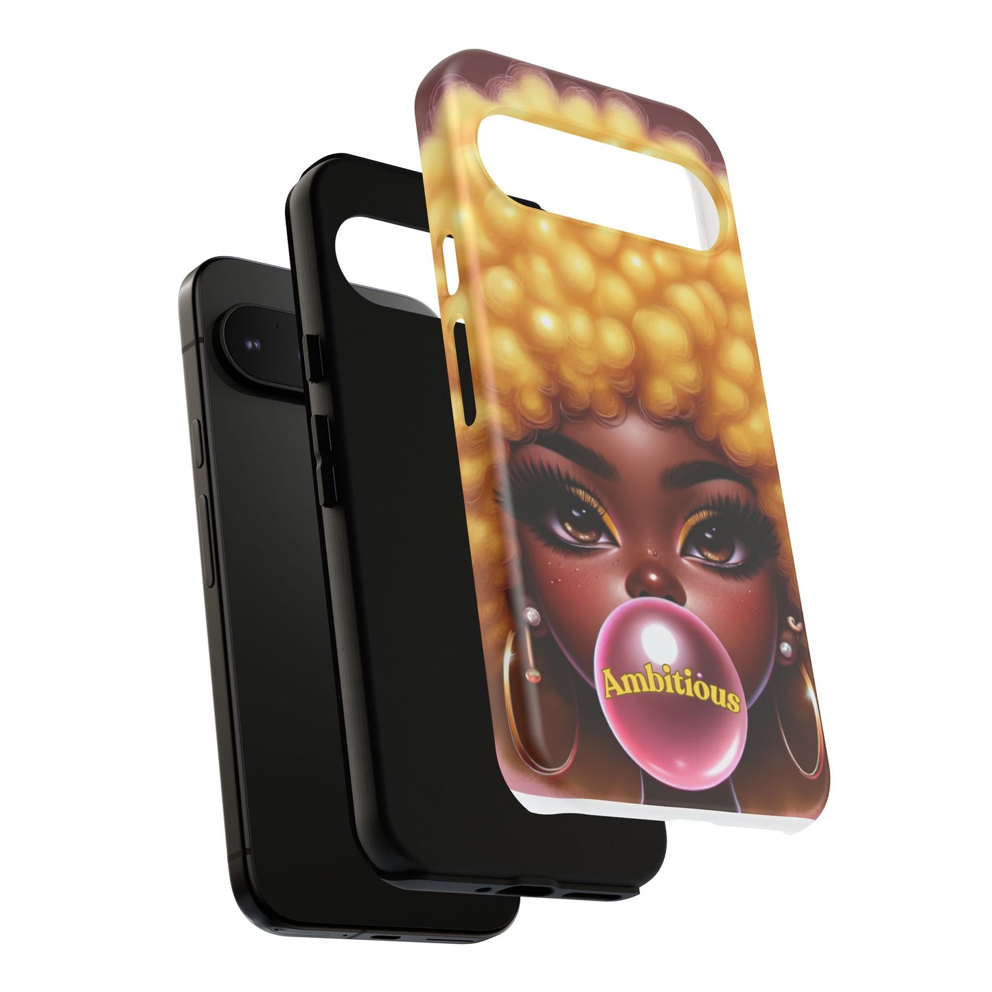 Ambitious Afro bubblegum iPhone Case - Tough Cases for Bold Expression