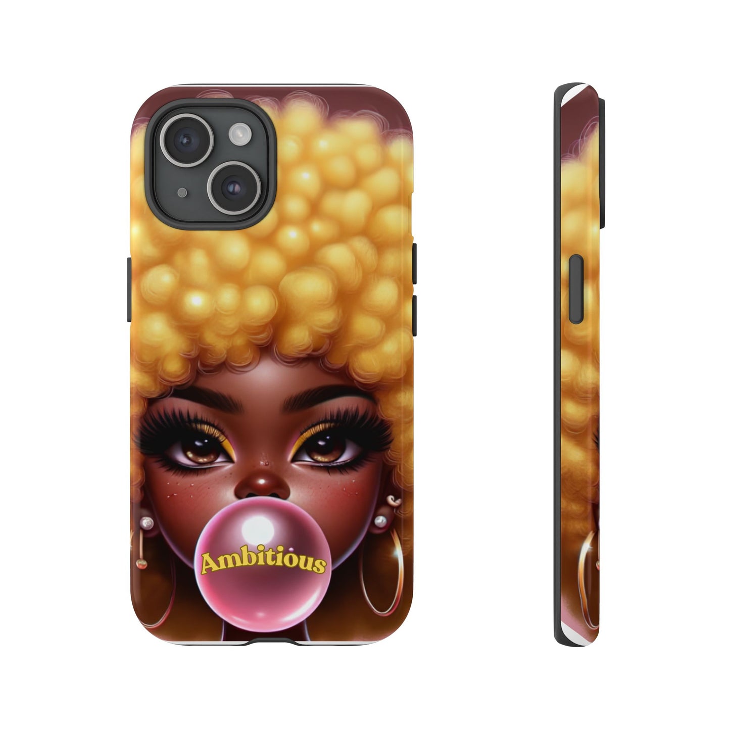 Ambitious Afro bubblegum iPhone Case - Tough Cases for Bold Expression