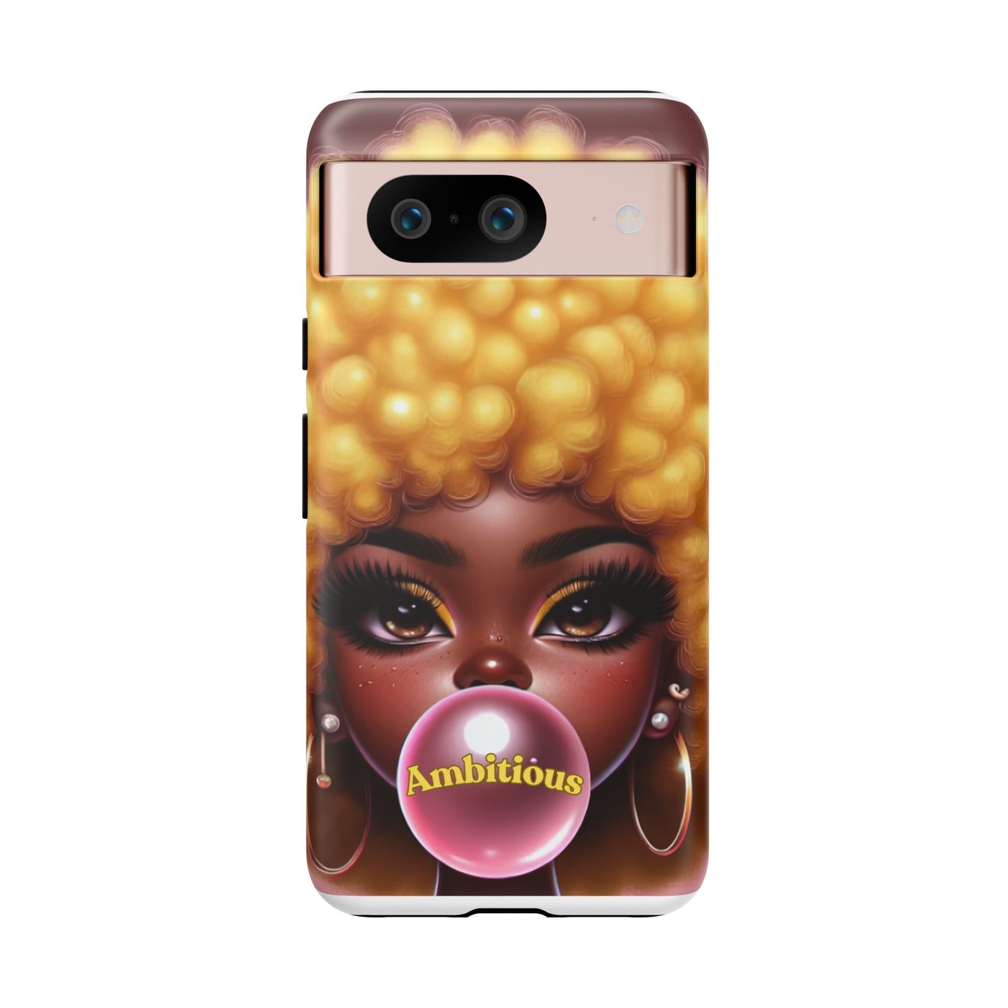 Ambitious Afro bubblegum iPhone Case - Tough Cases for Bold Expression