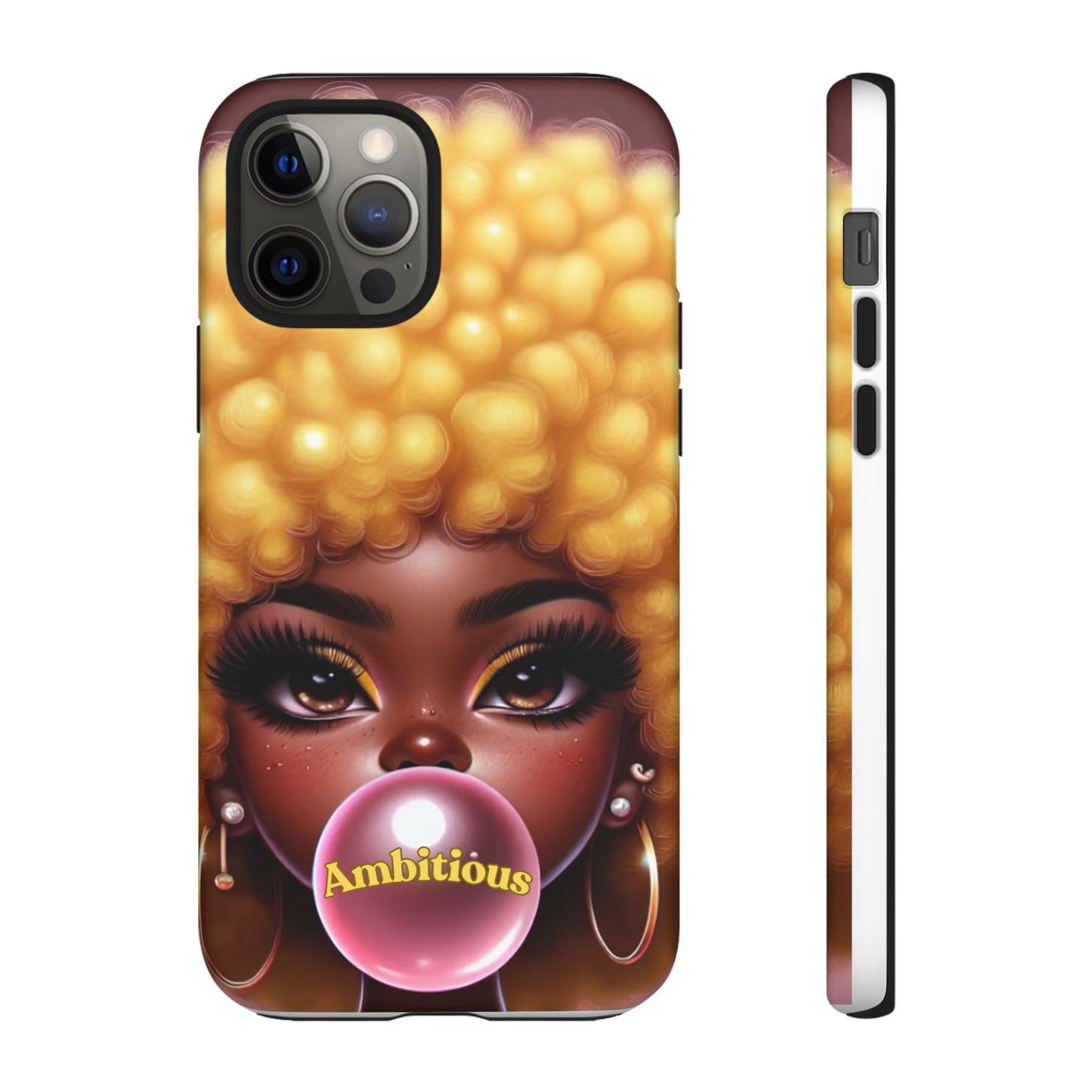 Ambitious Afro bubblegum iPhone Case - Tough Cases for Bold Expression