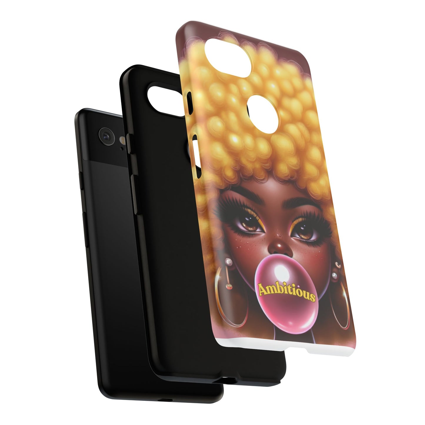 Ambitious Afro bubblegum iPhone Case - Tough Cases for Bold Expression