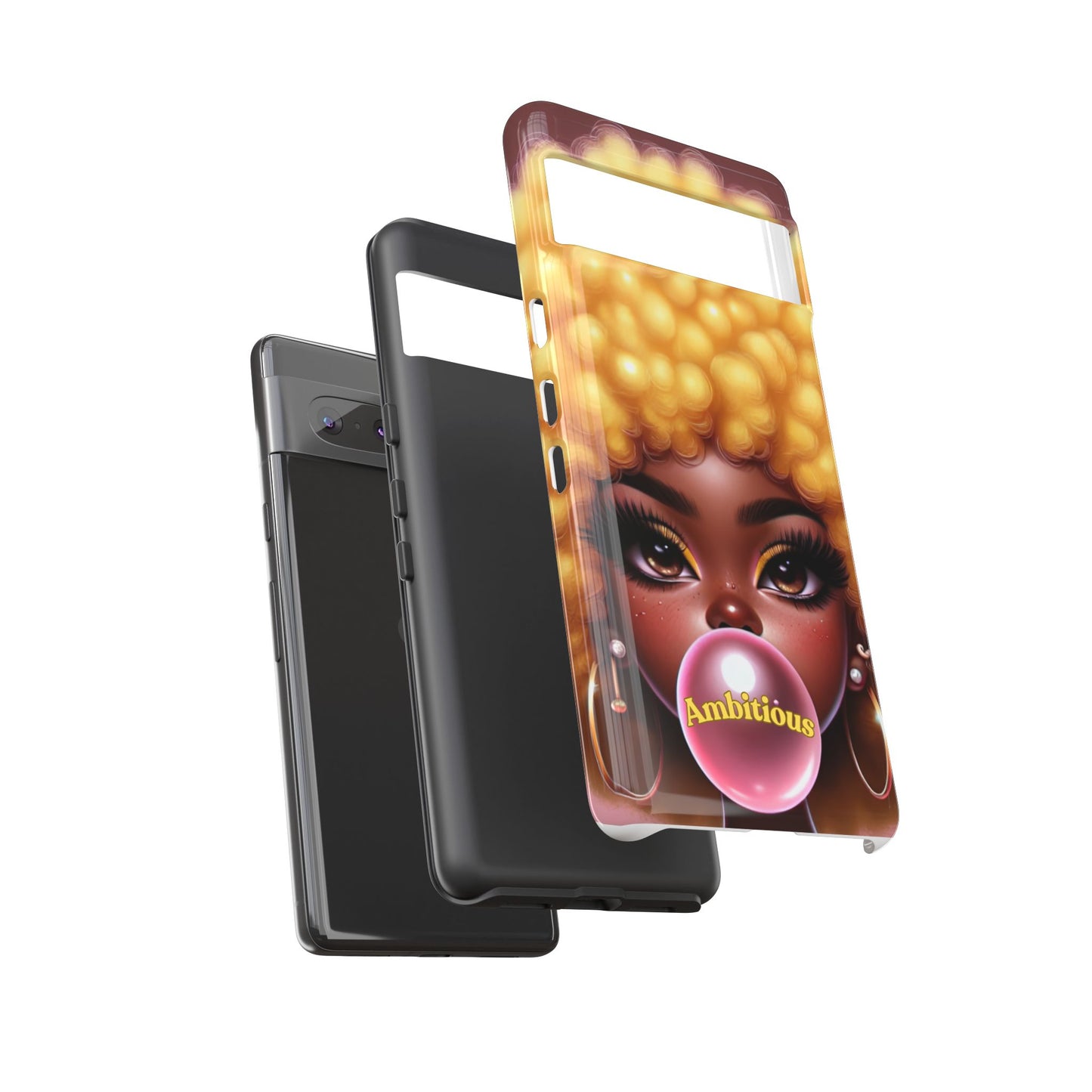 Ambitious Afro bubblegum iPhone Case - Tough Cases for Bold Expression