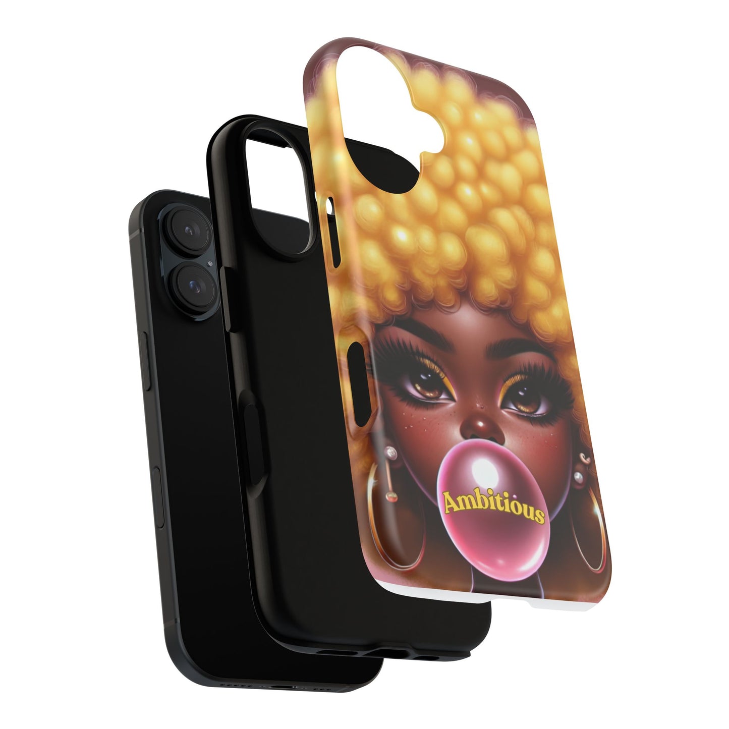 Ambitious Afro bubblegum iPhone Case - Tough Cases for Bold Expression