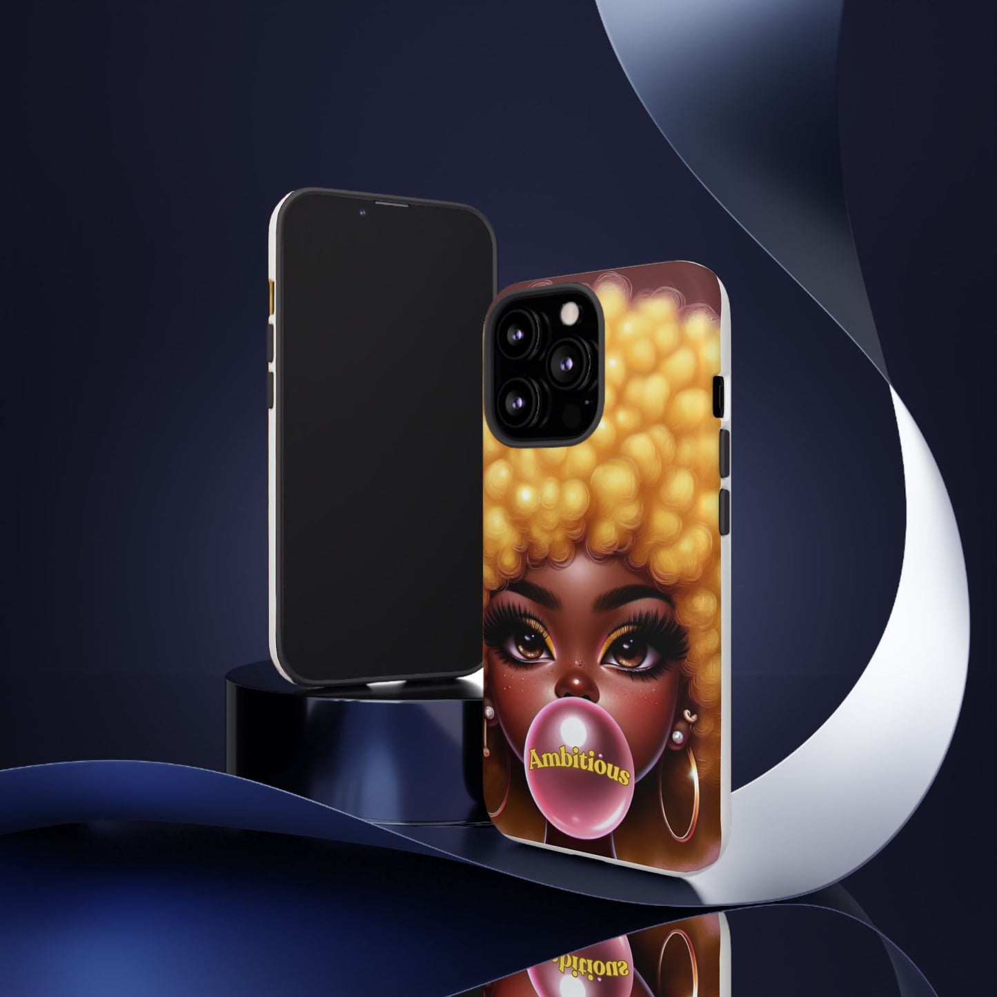 Ambitious Afro bubblegum iPhone Case - Tough Cases for Bold Expression