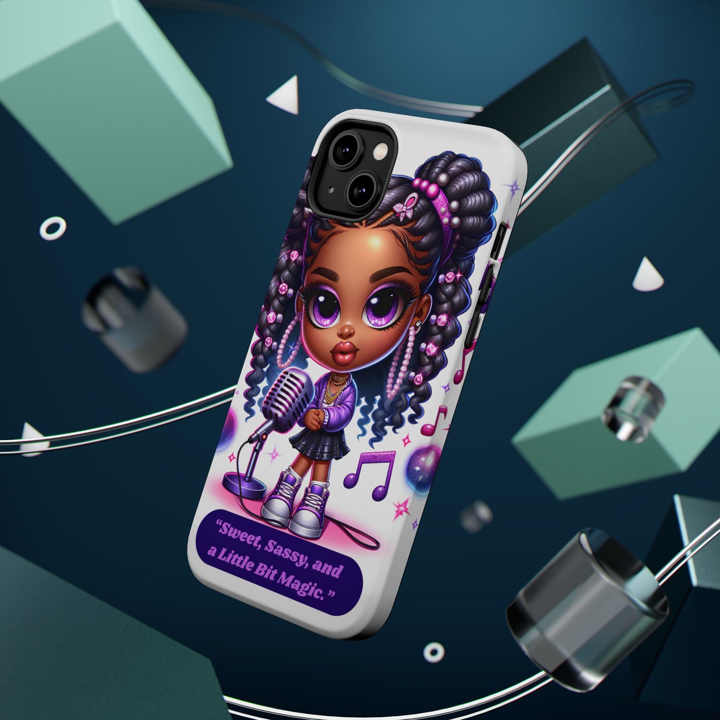 Sweet Sassy Magic Magnetic Tough Case - Cute Phone Cover for Teen Girls