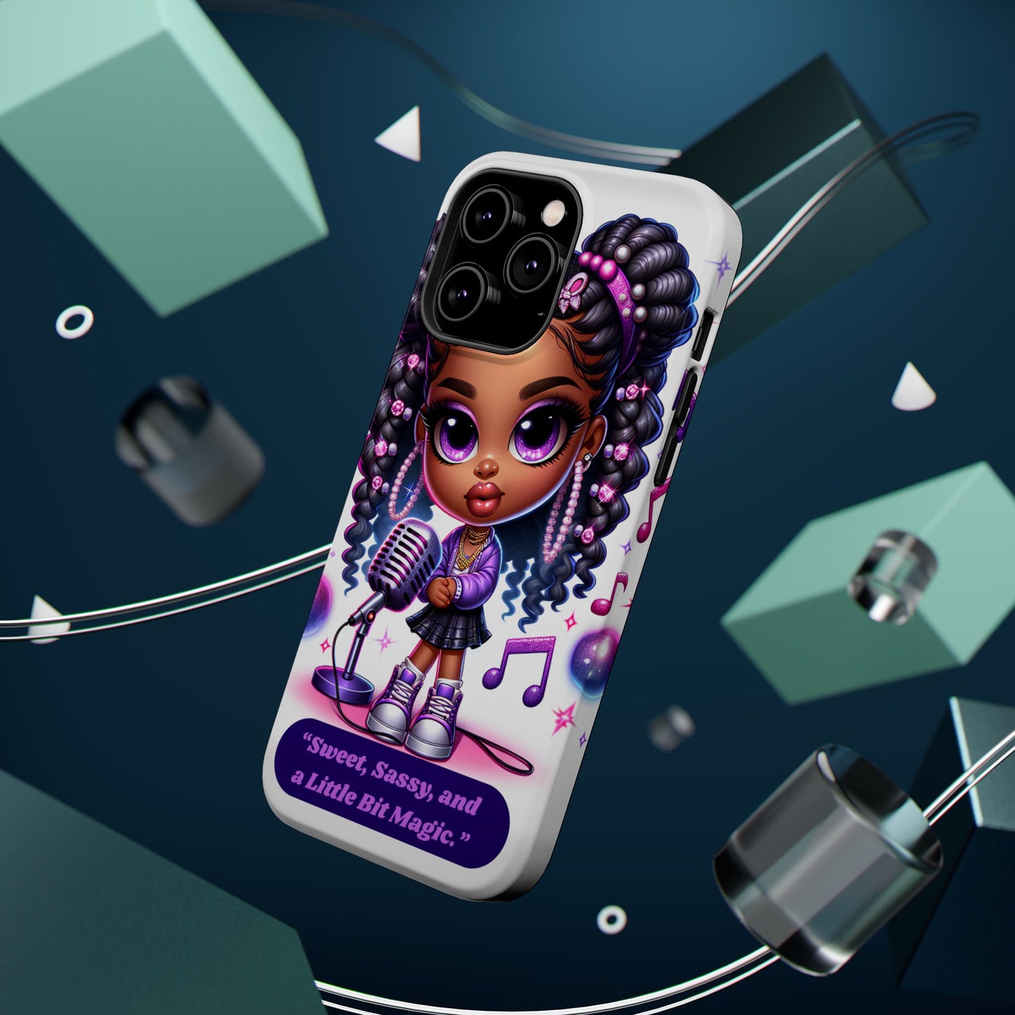 Sweet Sassy Magic Magnetic Tough Case - Cute Phone Cover for Teen Girls