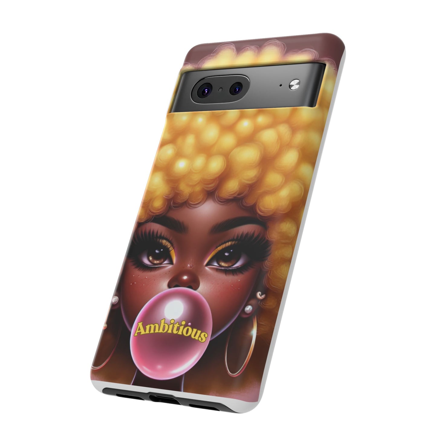 Ambitious Afro bubblegum iPhone Case - Tough Cases for Bold Expression